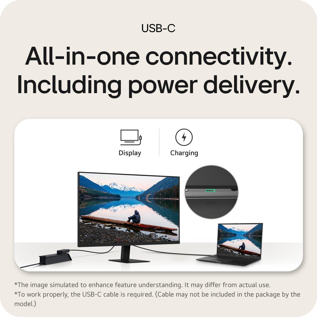 Sort - LG - 32U631A-B 31.5 Inch 100Hz QHD IPS USB-C Monitor - 7