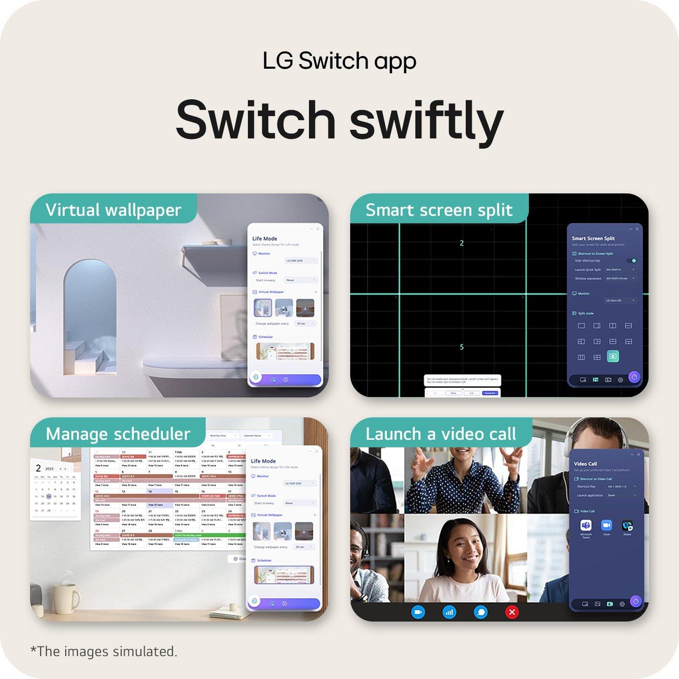 Sort - LG - 32U631A-B 31.5 Inch 100Hz QHD IPS USB-C Monitor - 10