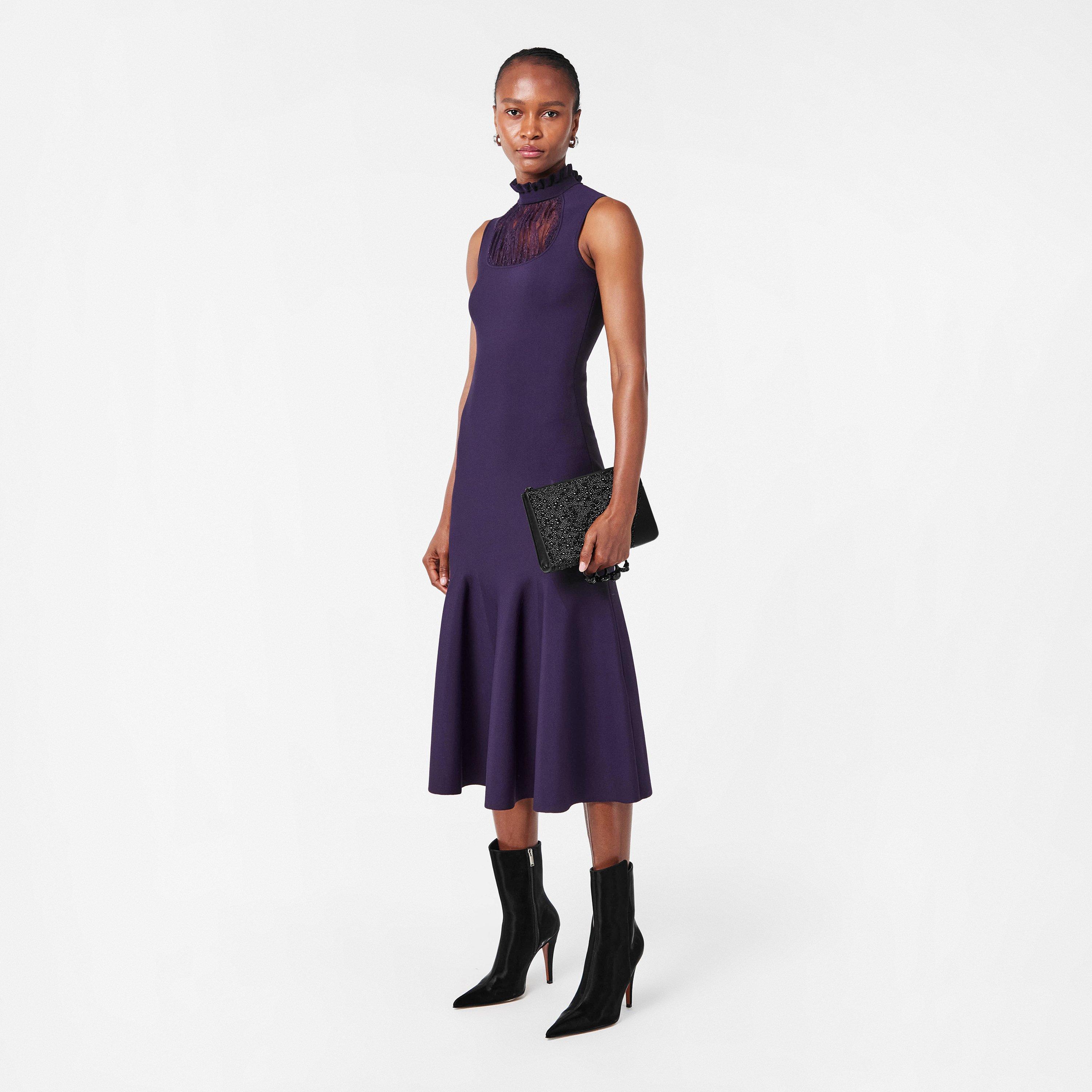 Black/Black - Alexander McQueen - Women's Alex Knuckle Flat Clutch Bag - 6