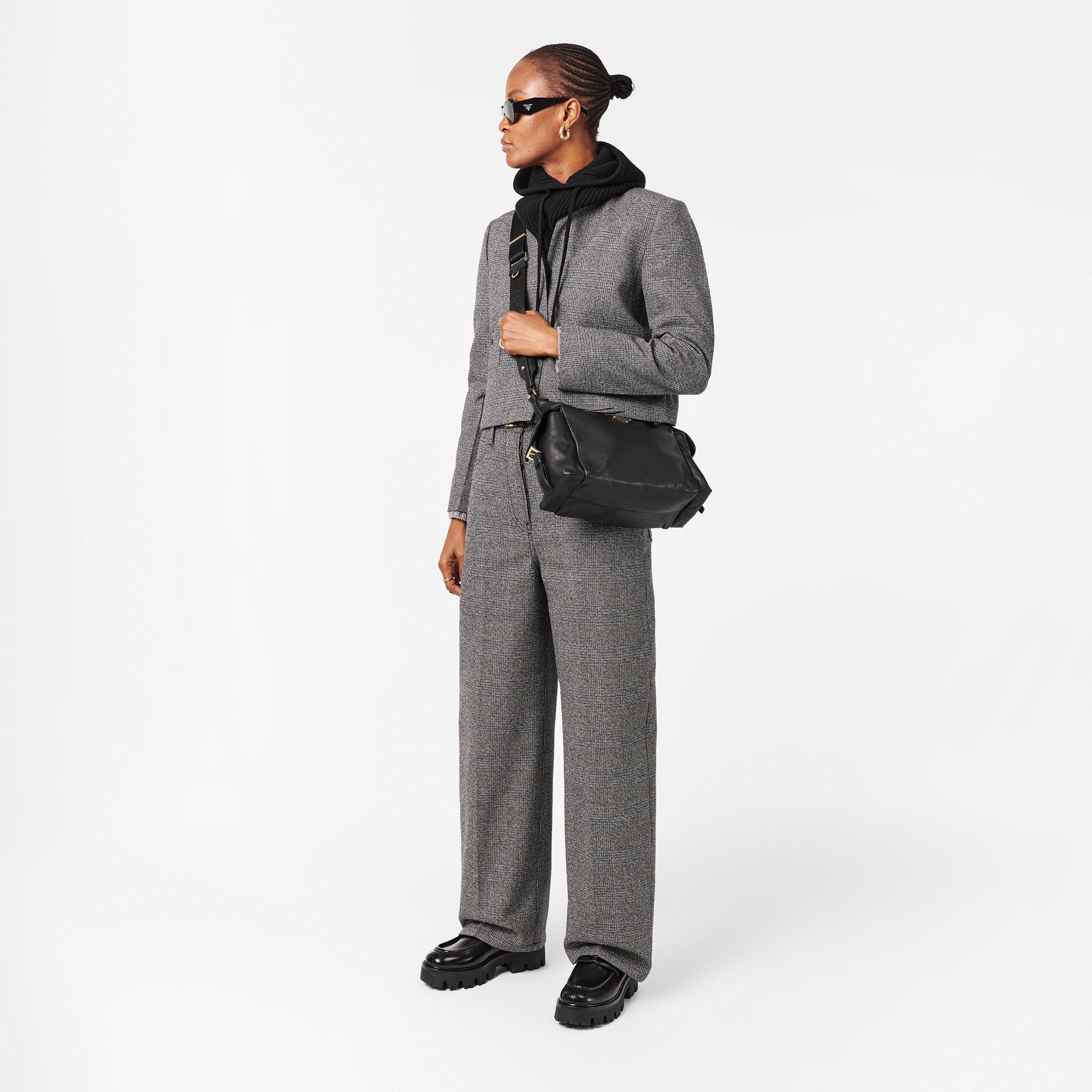 Nero - Prada - Women's Logo Neckwarmer - 5