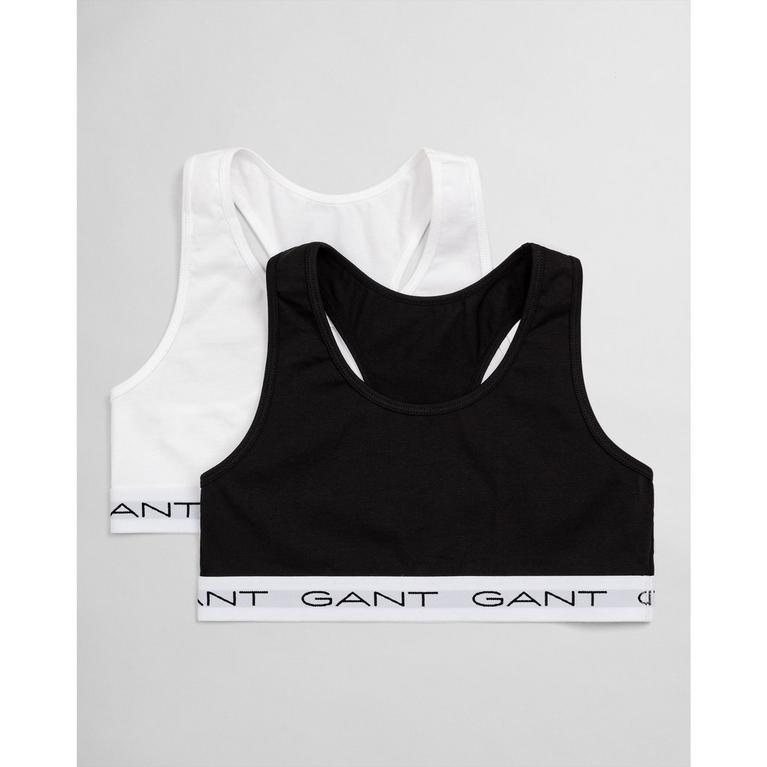 Noir/Blanc - Gant - Sports Bra Top 2 Pack Juniors