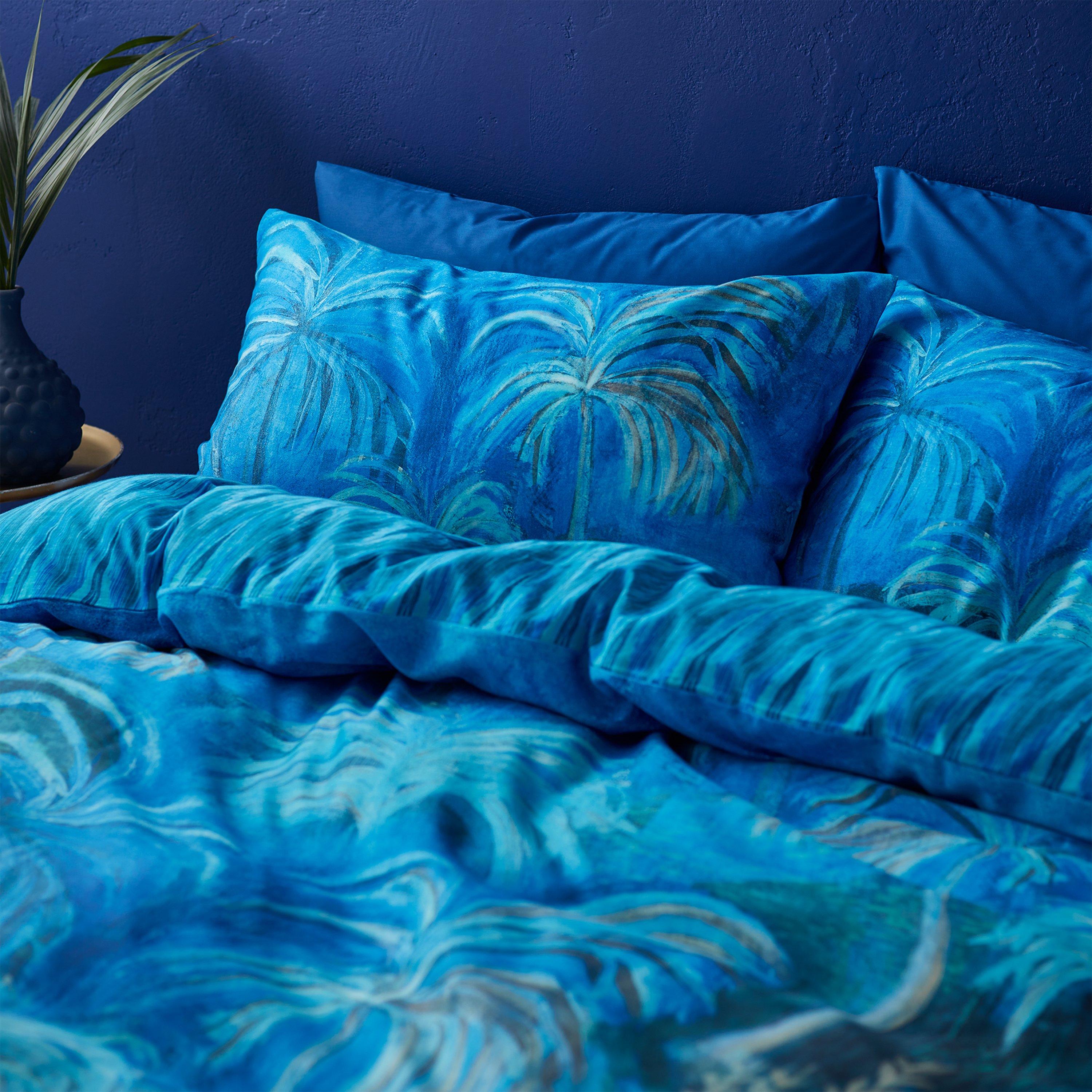Blue - Matthew Williamson - Midnight Palms 200TC Cotton Sateen Duvet Cover Set - 3