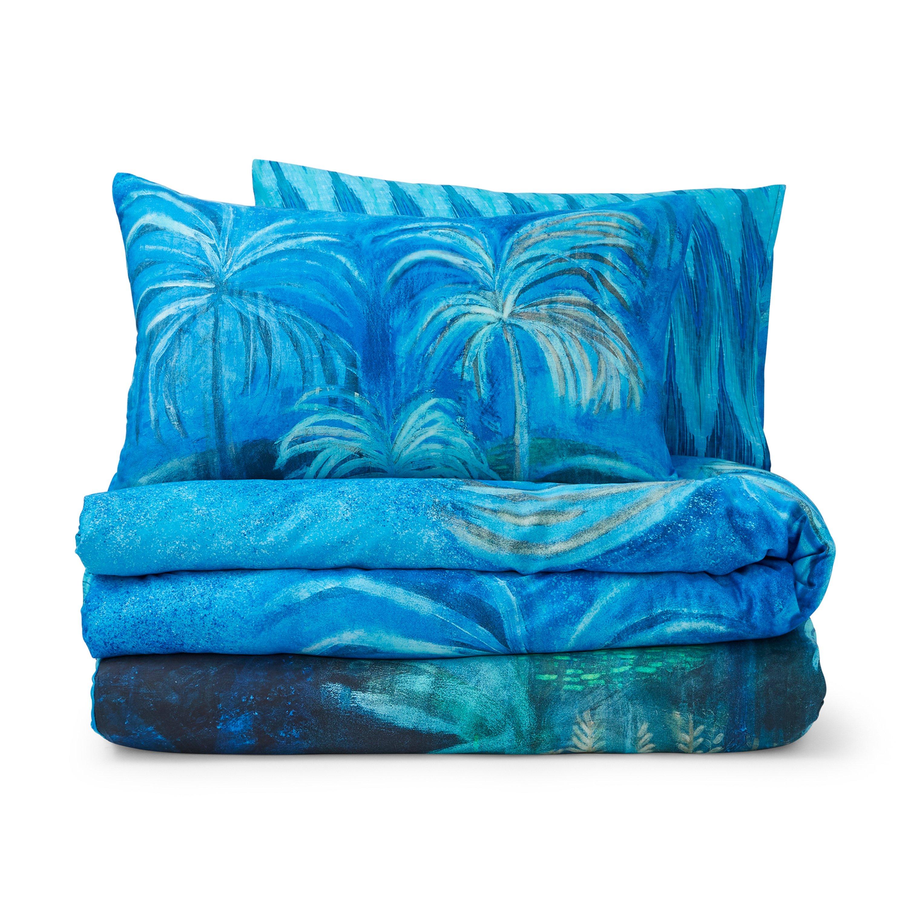 Blue - Matthew Williamson - Midnight Palms 200TC Cotton Sateen Duvet Cover Set - 5