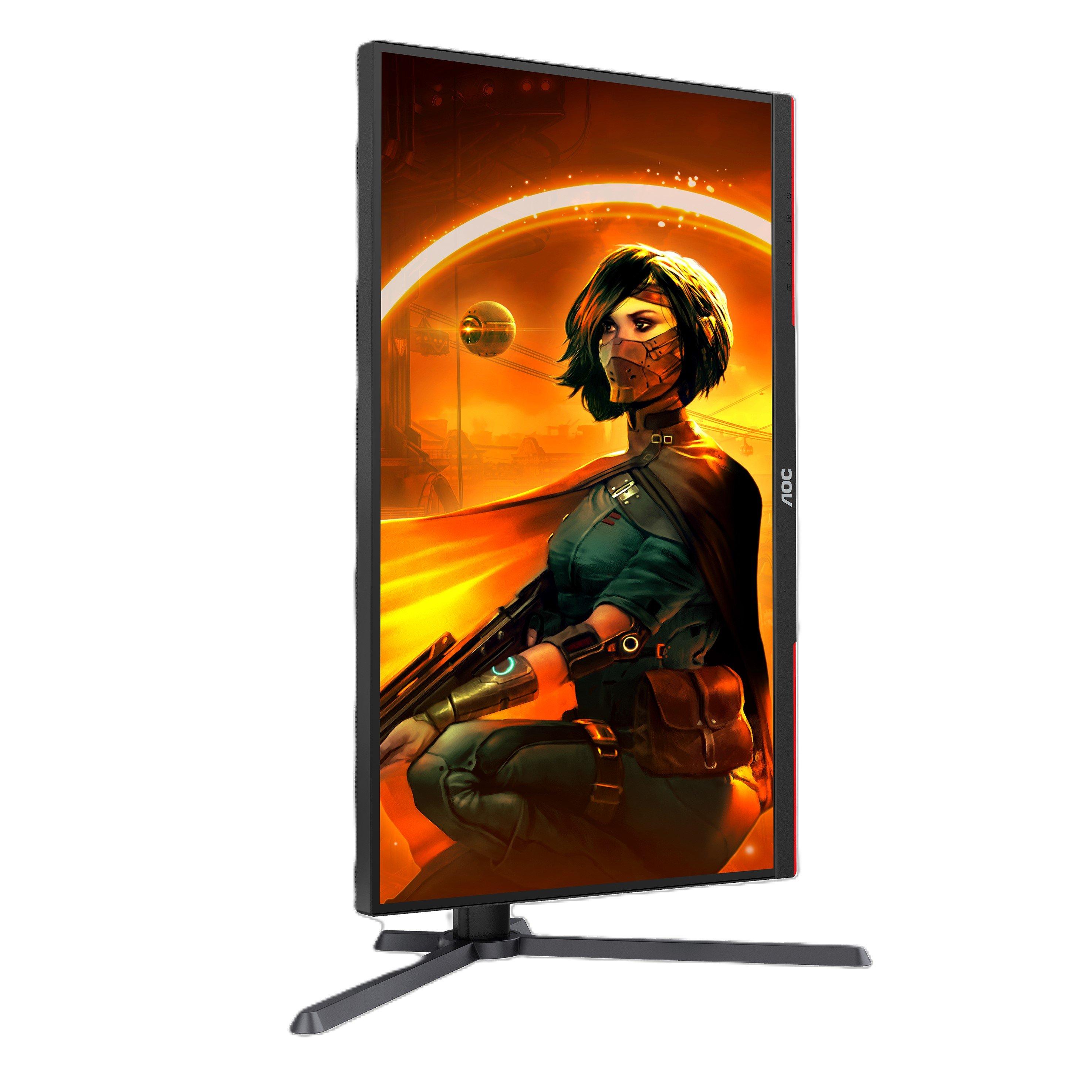 Black - AOC - Q27G3XMN/BK 27 Inch 180Hz QHD Mini LED Gaming Monitor - 7