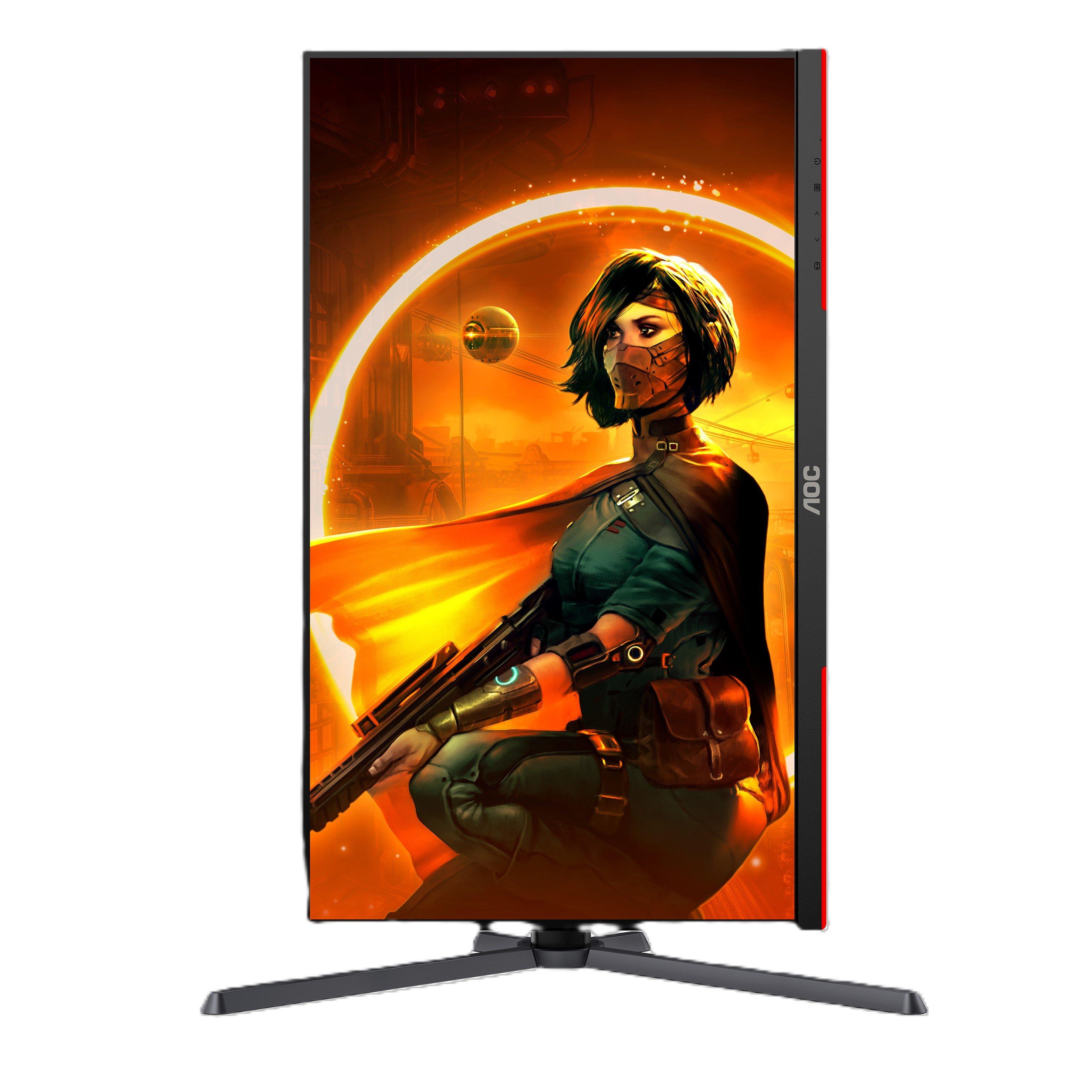 Black - AOC - Q27G3XMN/BK 27 Inch 180Hz QHD Mini LED Gaming Monitor - 8