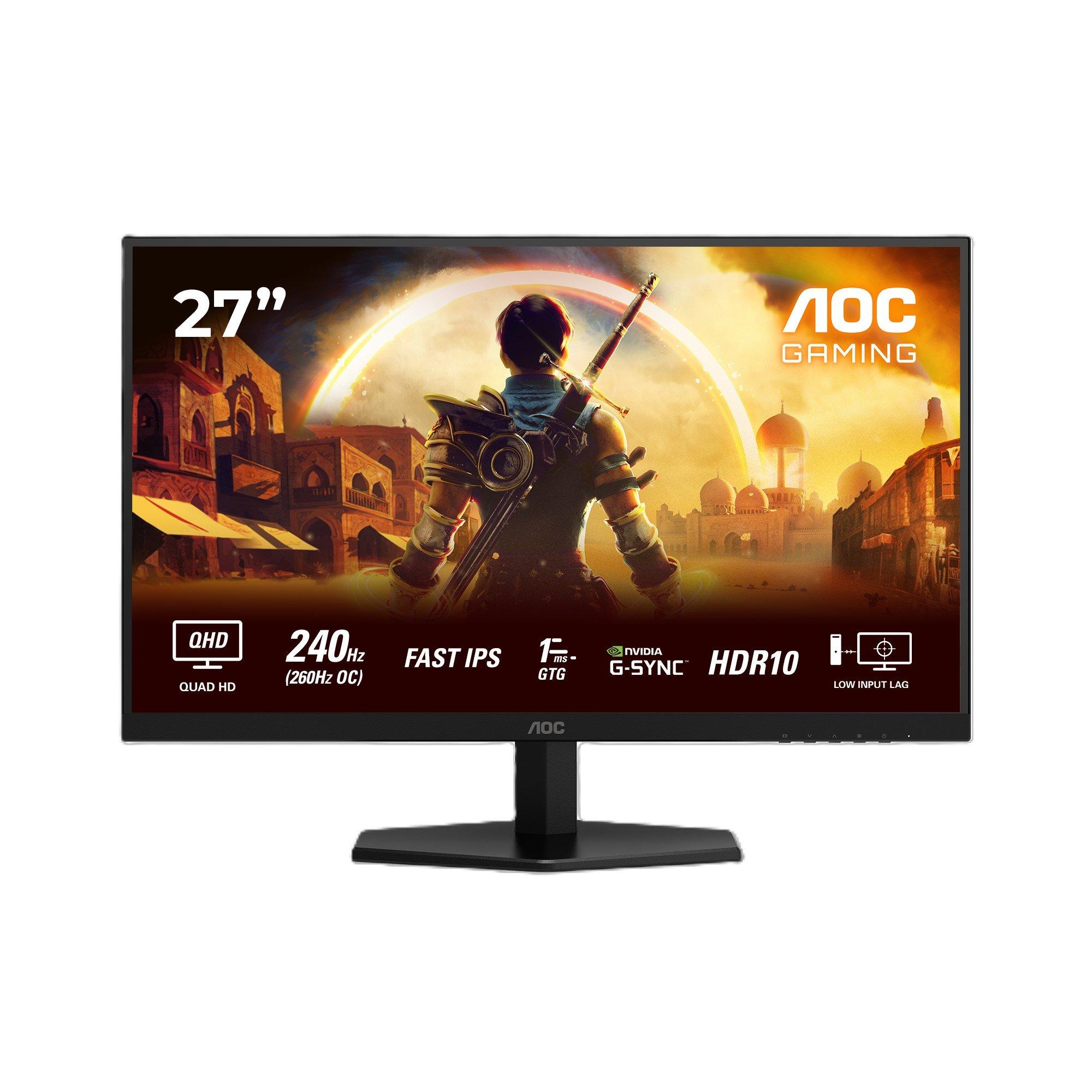 Black - AOC - Q27G42ZE 27 Inch 260Hz (OC) Gaming Monitor - 1