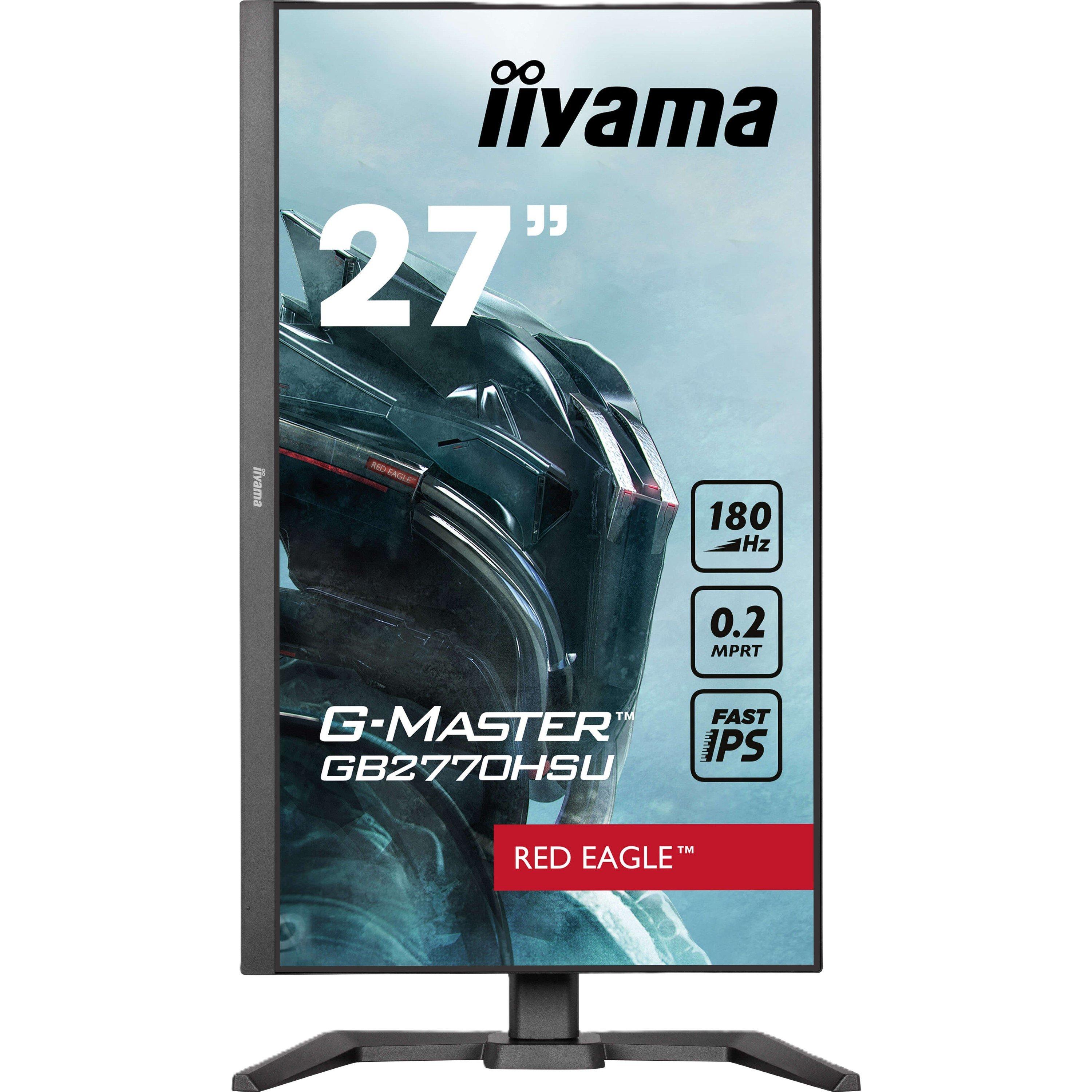 Black - iiyama - G-Master GB2770HSU-B6 27 Inch 180Hz Fast IPS Monitor - 2