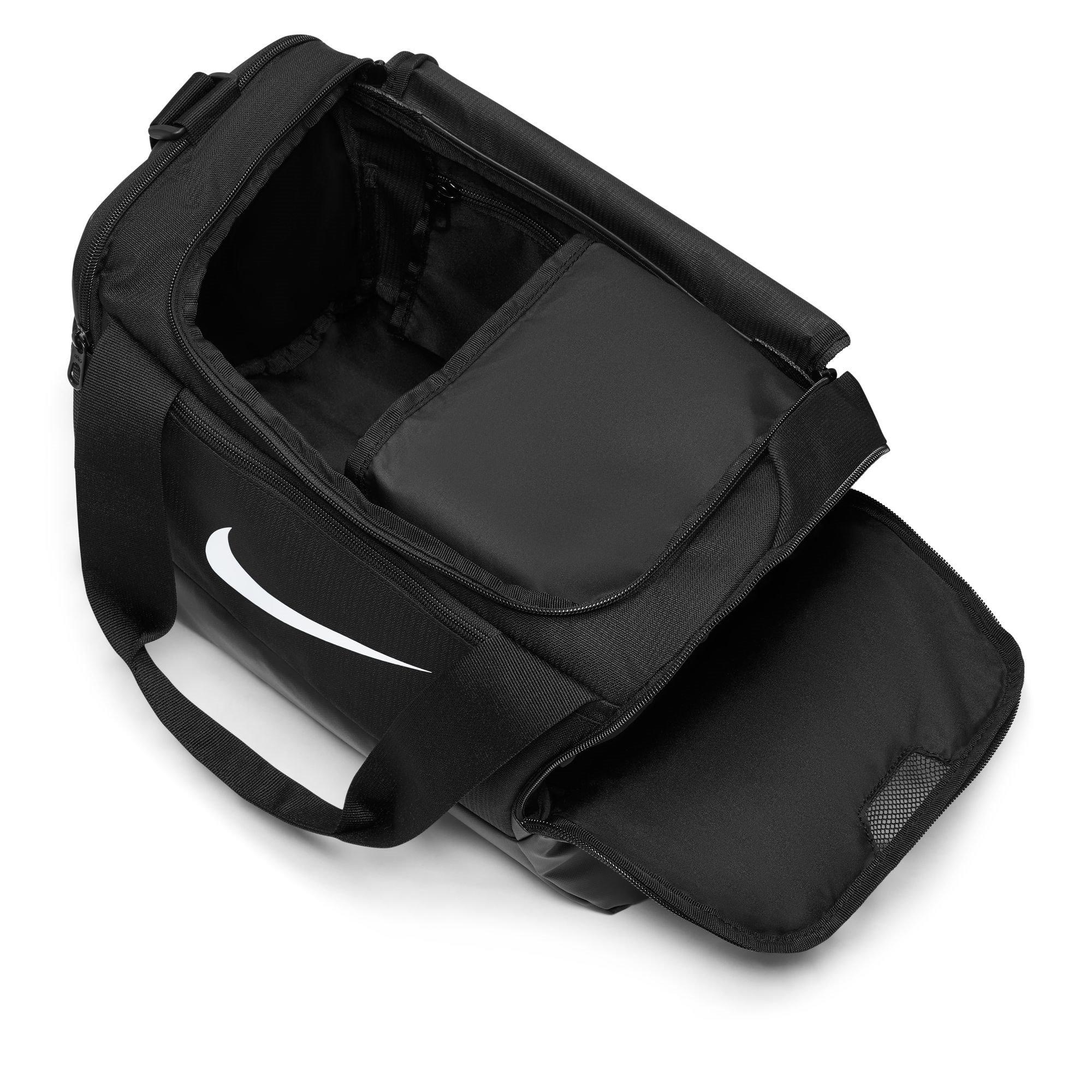 Blk/Blk/Wht - Nike - Nike Brasilia 9.5 Training Extra Small Duffle Bag - 4