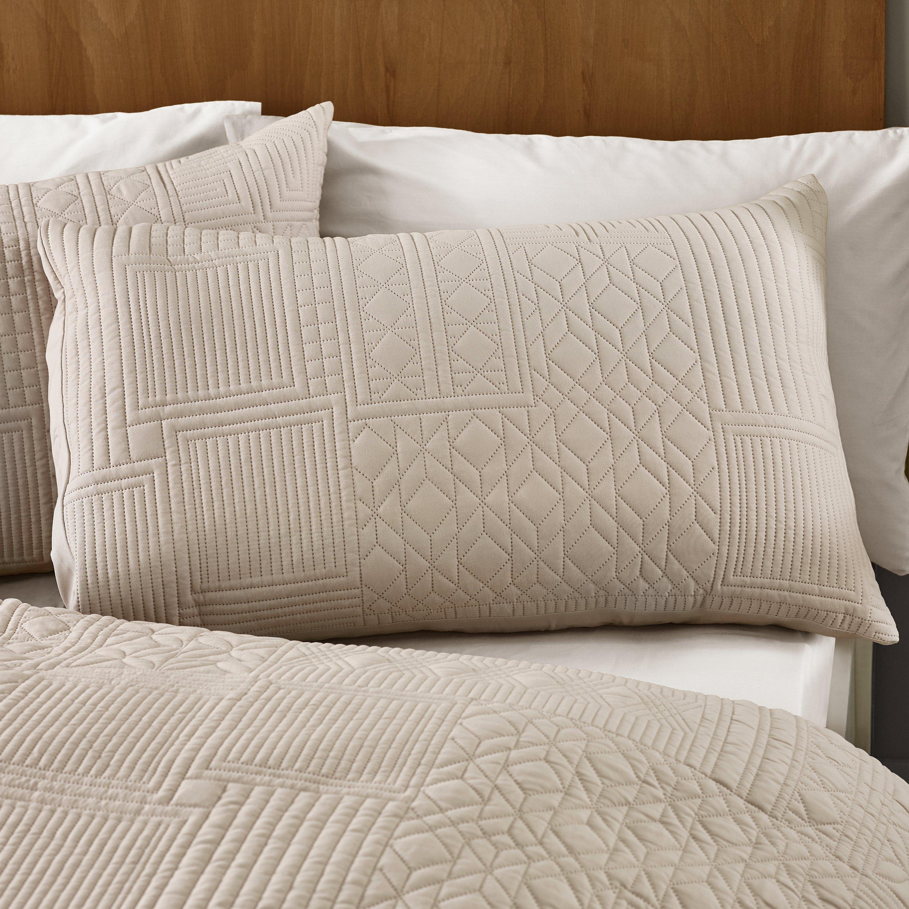 Natural - Catherine Lansfield - Folkstone Geo Duvet Cover Set - 2