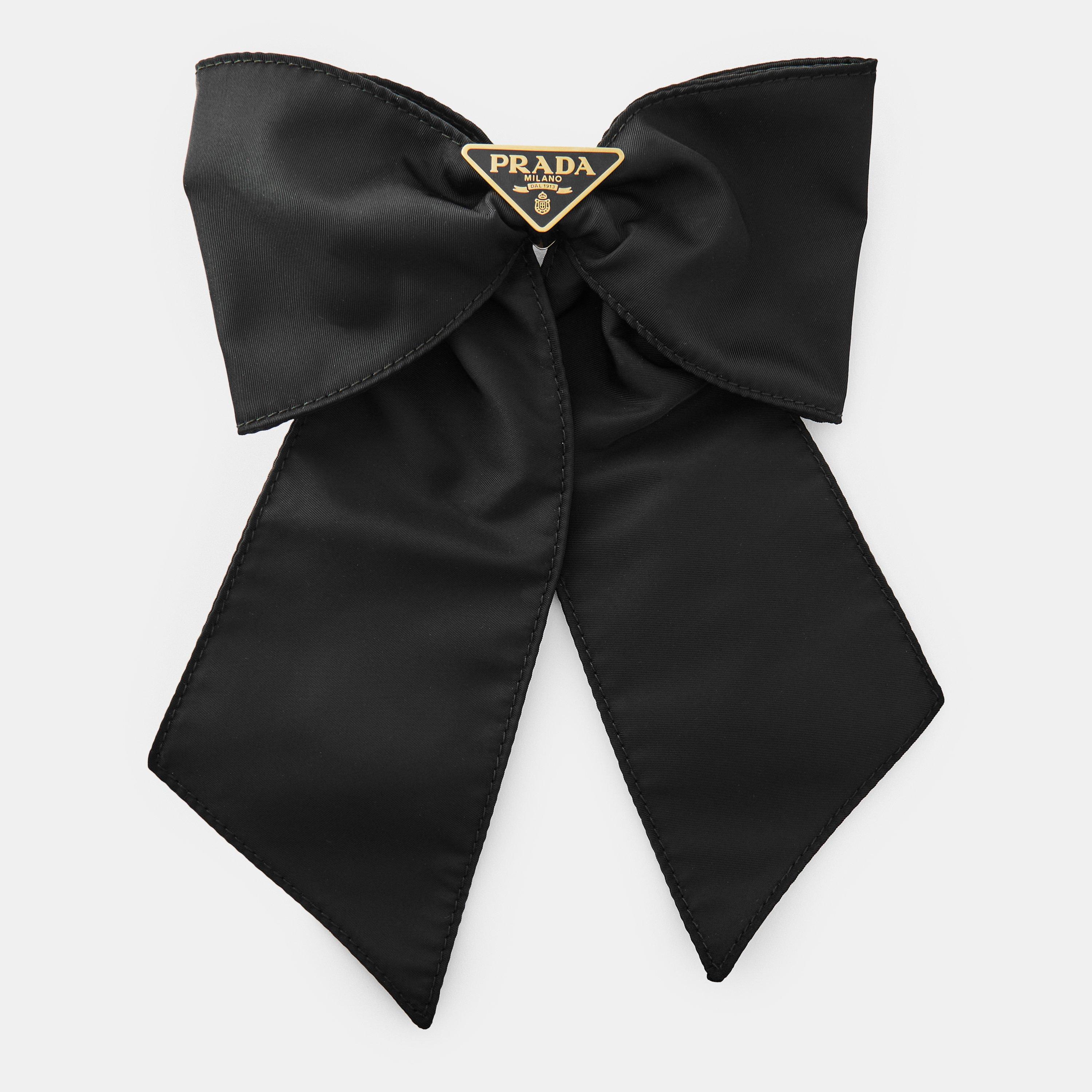 Nero - Prada - Prada Logo Bow Clip Ld05 - 1