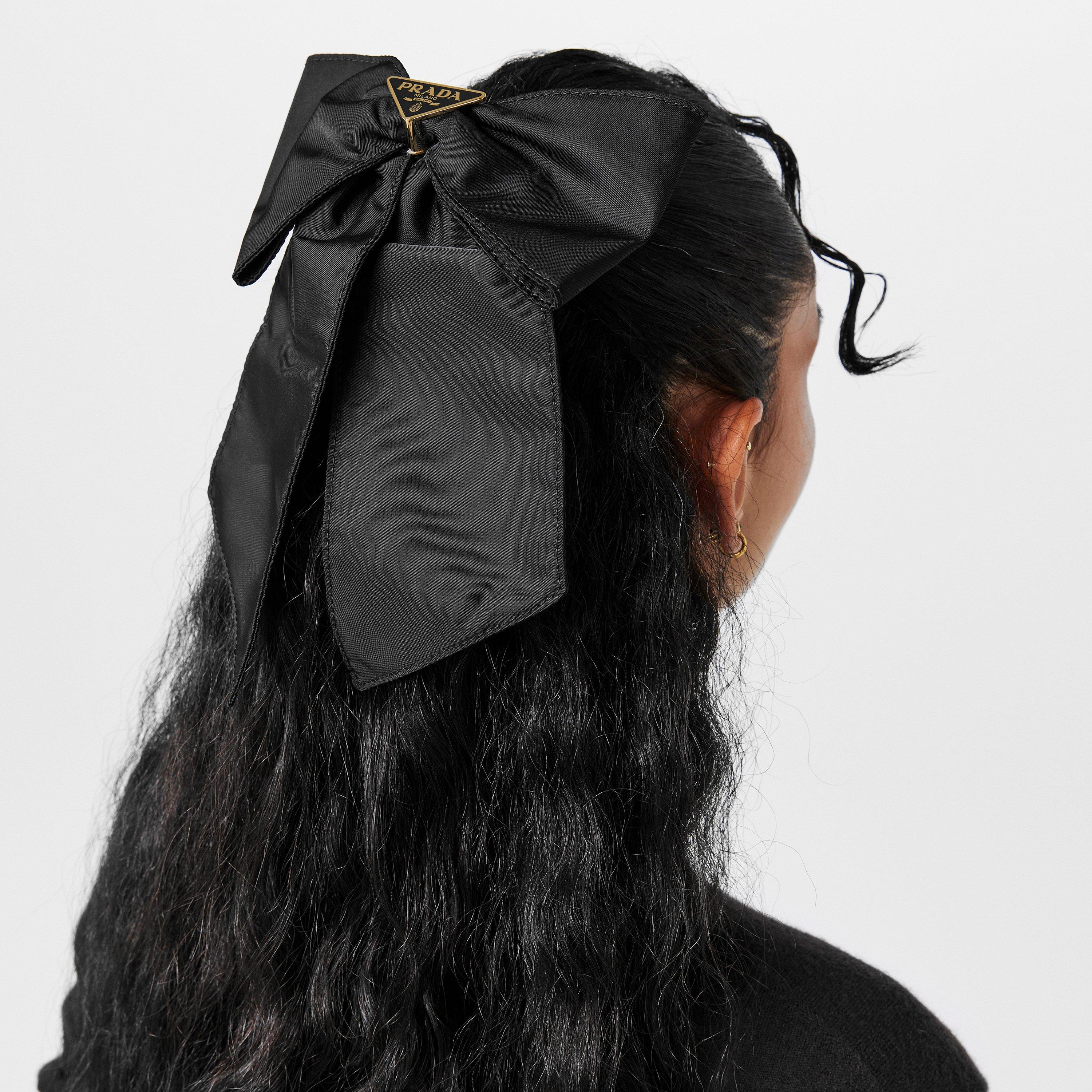 Nero - Prada - Prada Logo Bow Clip Ld05 - 3