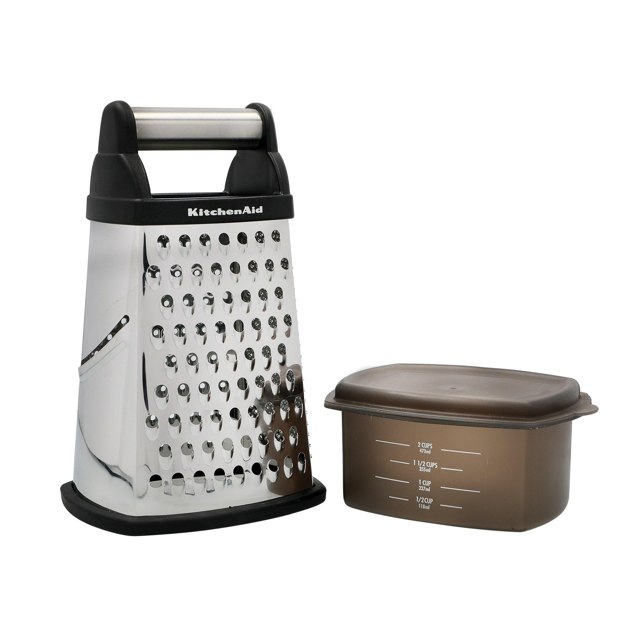 Black - KitchenAid - Stainless Steel Box Grater - 2
