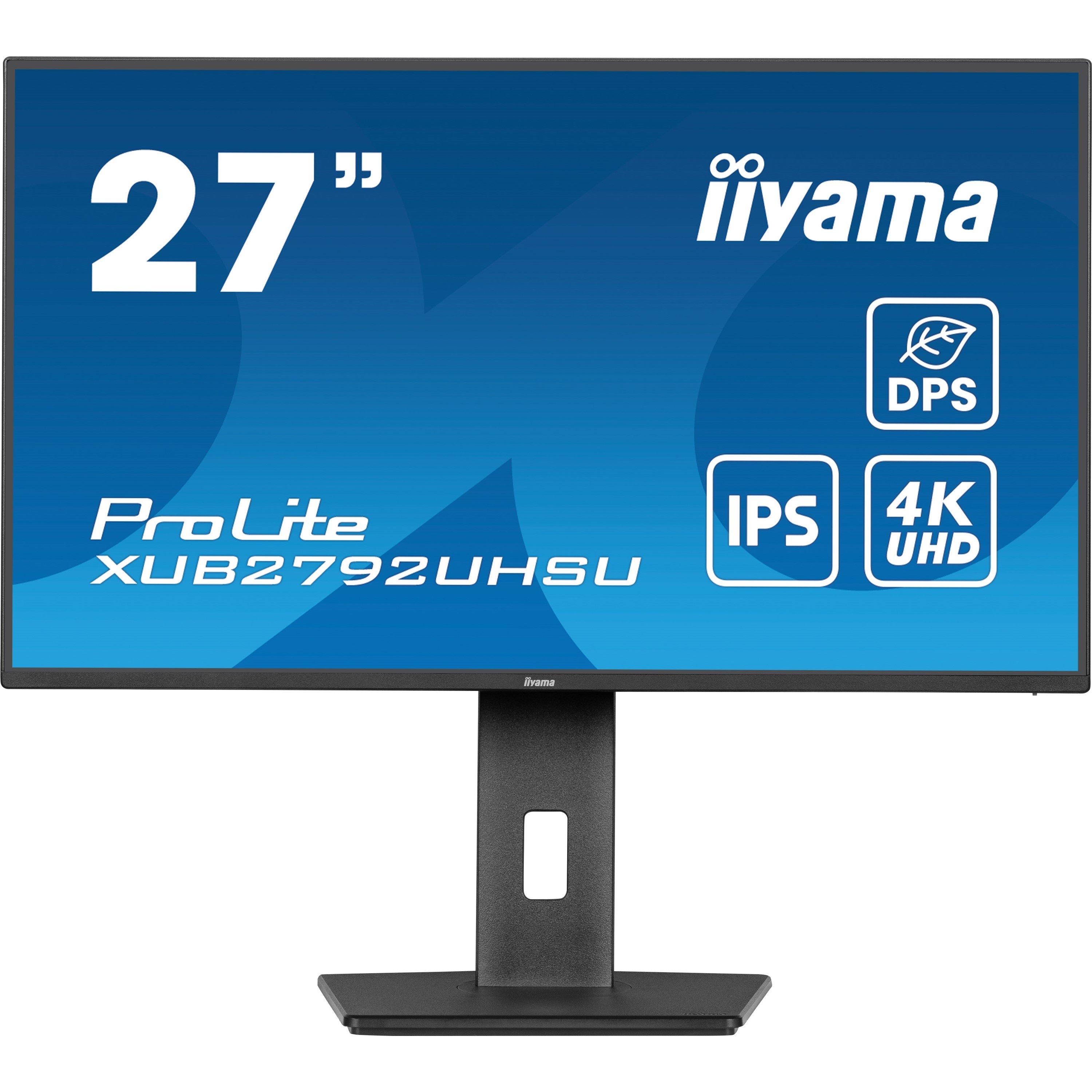 Black - iiyama - Prolite XUB2792UHSU-B6 27 Inch 60Hz IPS Monitor - 1