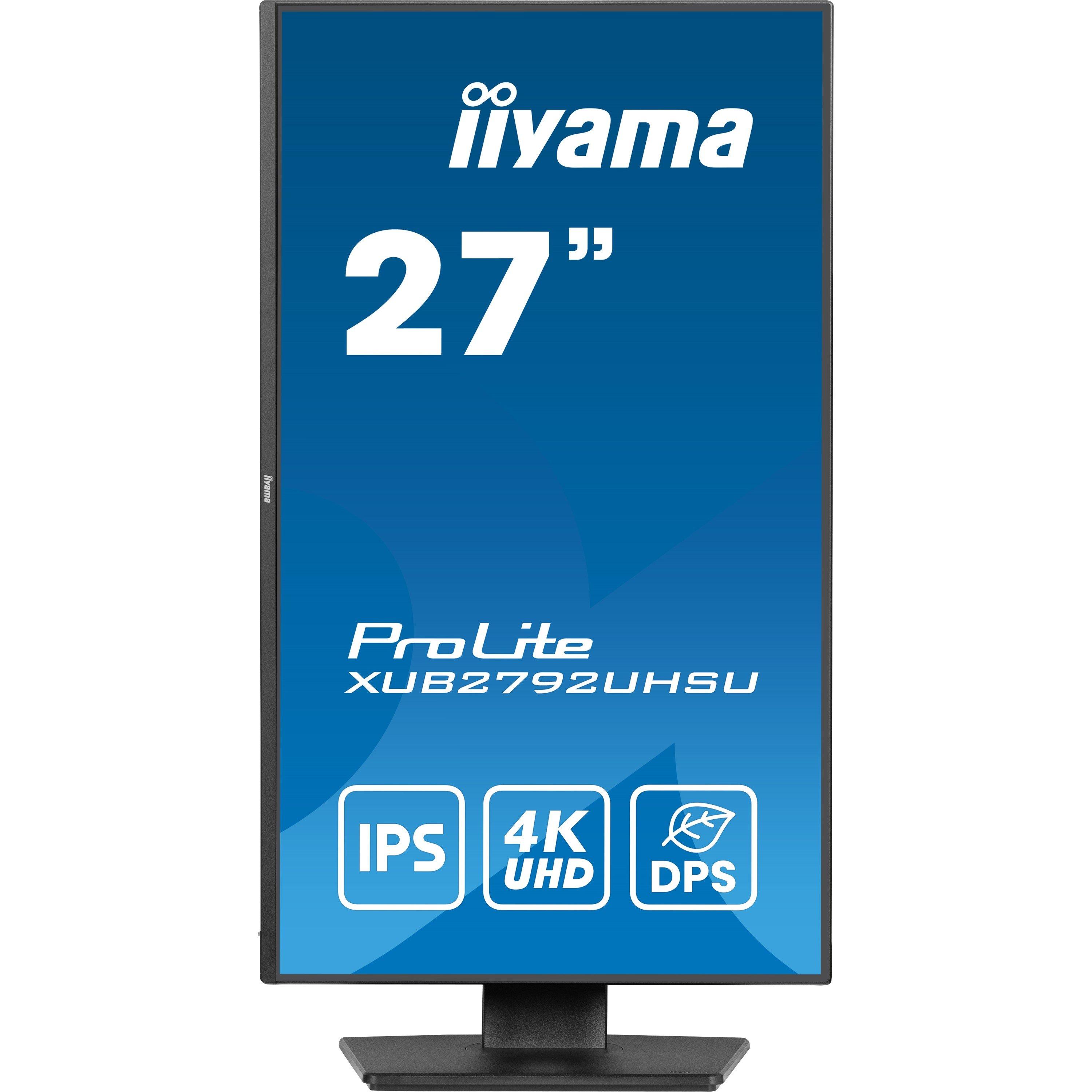 Black - iiyama - Prolite XUB2792UHSU-B6 27 Inch 60Hz IPS Monitor - 2