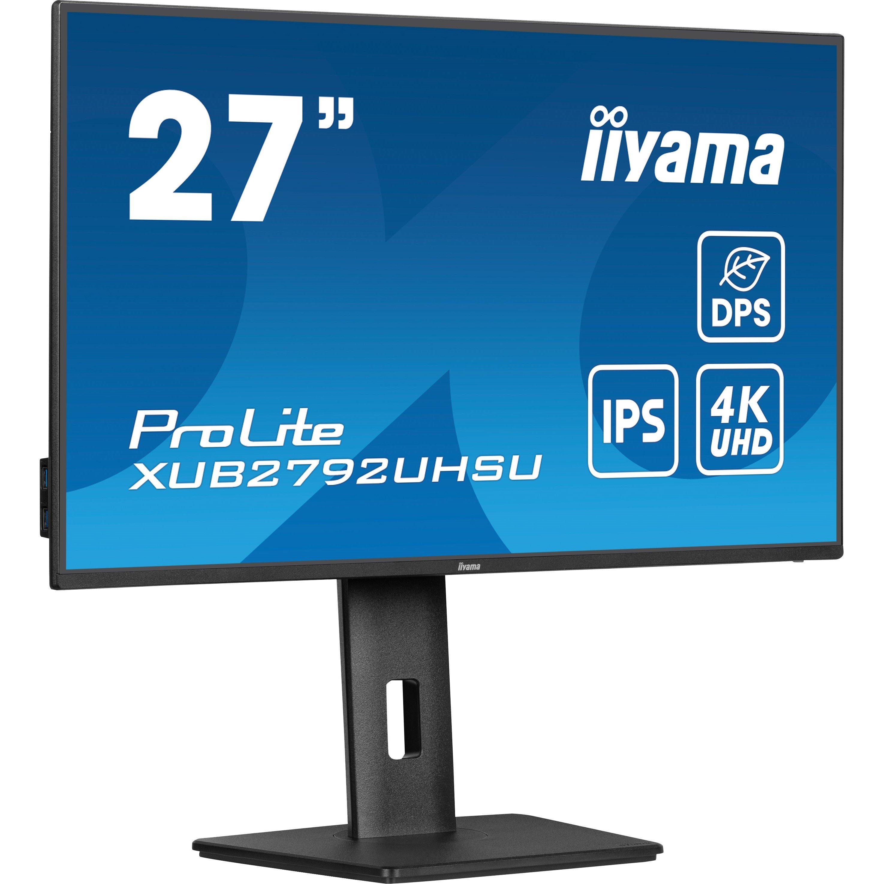 Black - iiyama - Prolite XUB2792UHSU-B6 27 Inch 60Hz IPS Monitor - 3