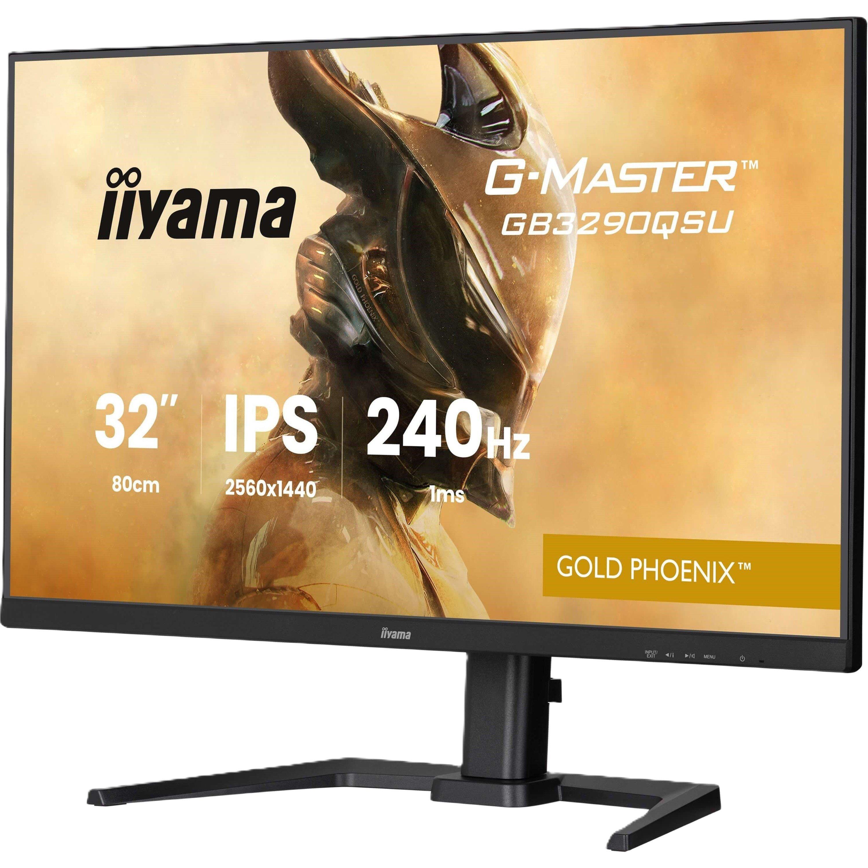 Black - iiyama - G-MASTER GB3290QSU-B1 32 Inch 240Hz IPS Monitor - 5