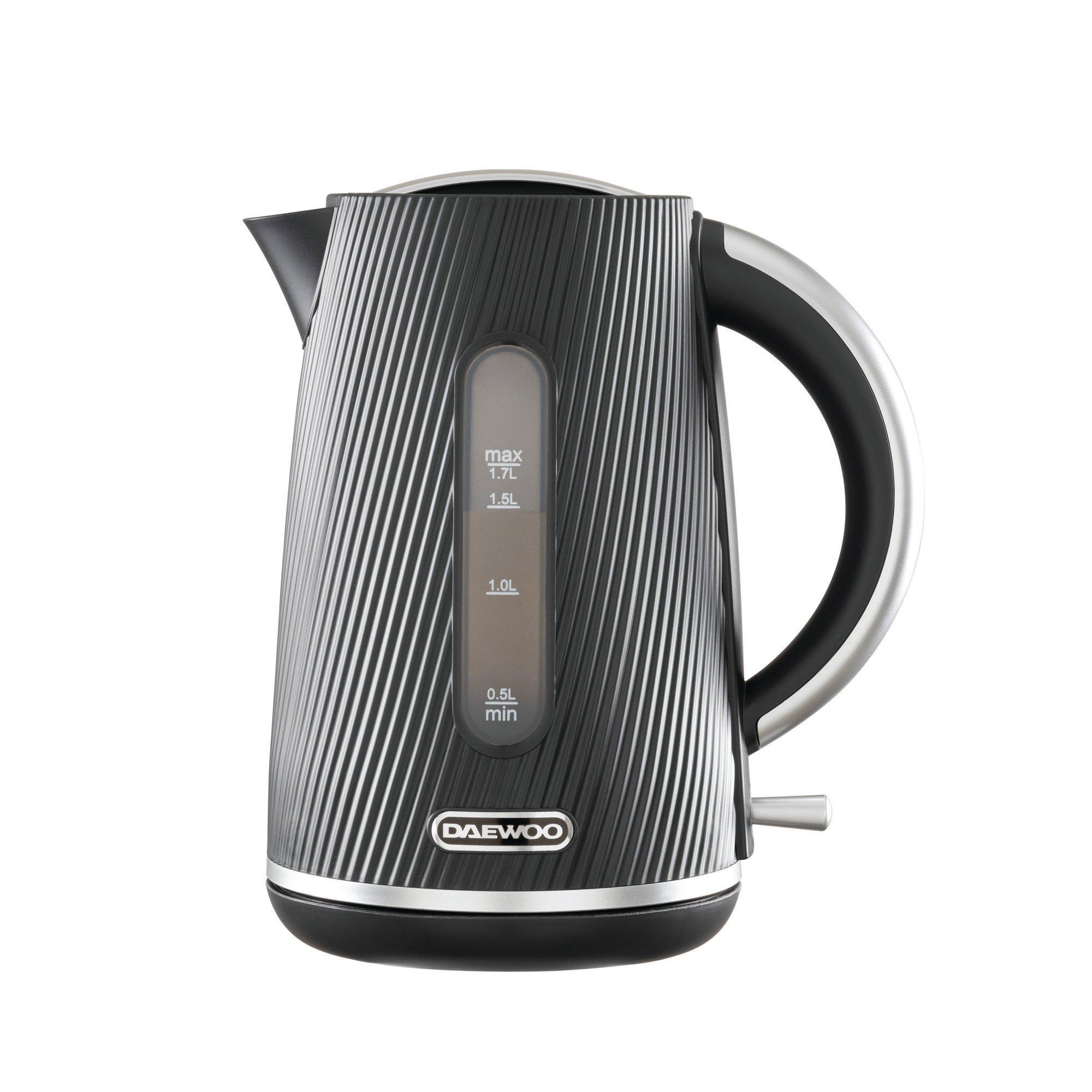 Black - Daewoo Electricals - CASCADE 1.7L 3KW KETTLE BLACK - 1