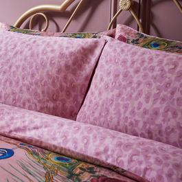 Matthew Williamson Xanadu Peacock Leopard Cotton Pillowcase Pair