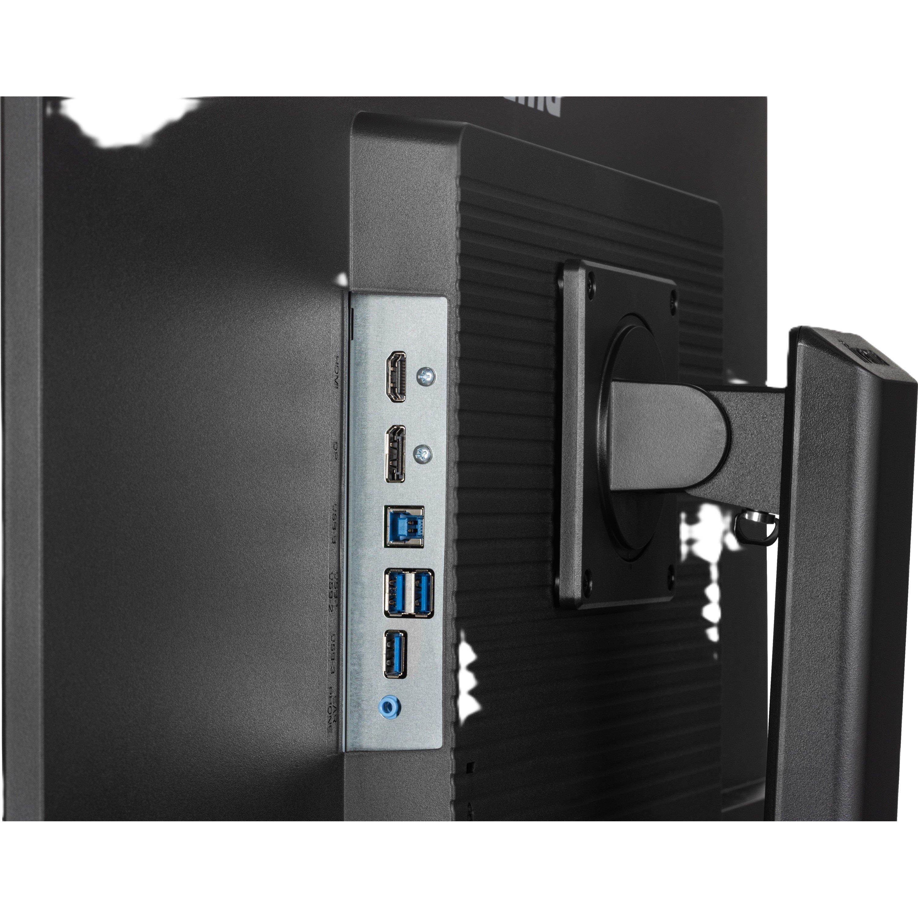 Black - iiyama - Prolite XB3270QSU-B1 31.5 Inch 100Hz QHD Monitor - 11