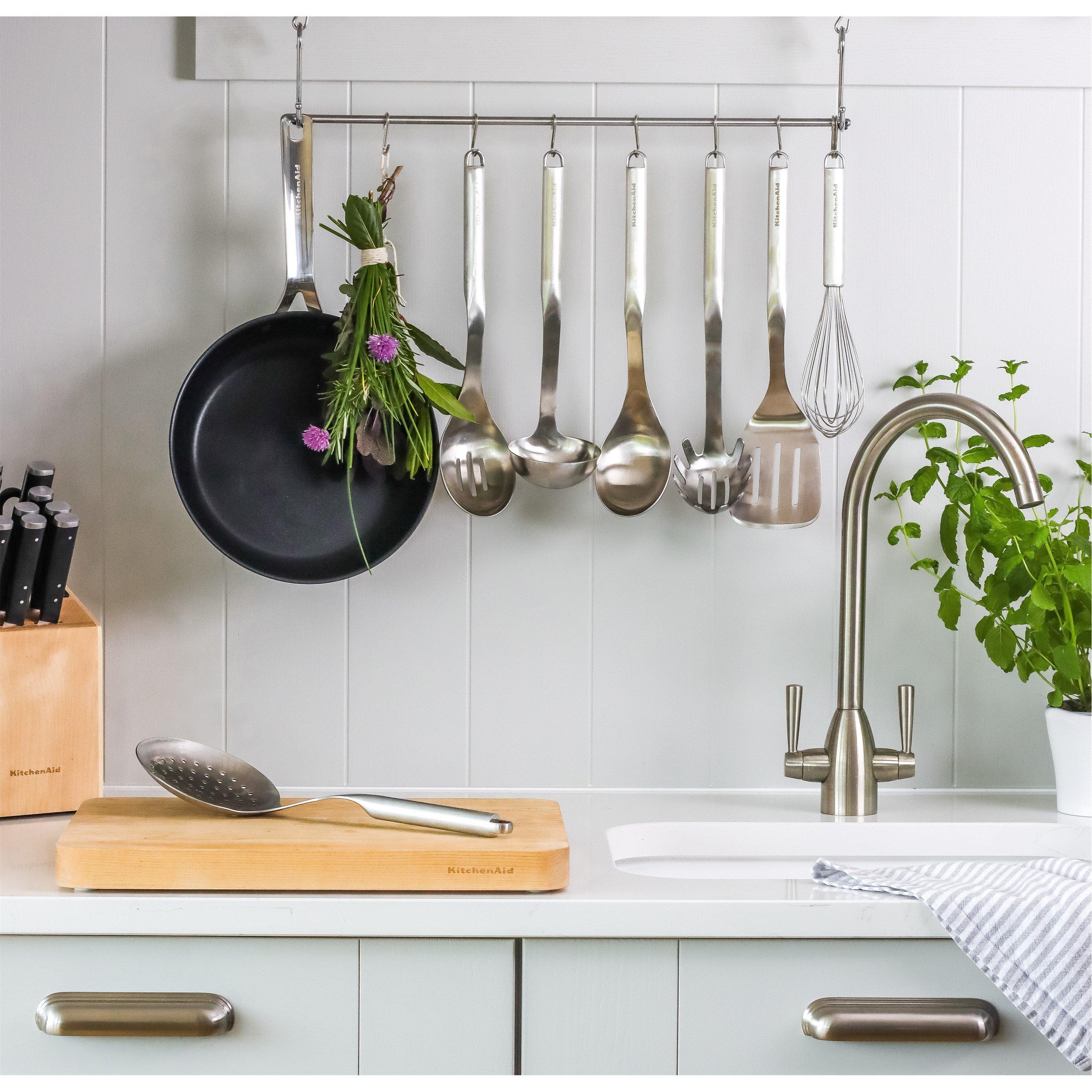 Silver - KitchenAid - KitchenAid Premium Stainless Steel Basting Spoon - 4