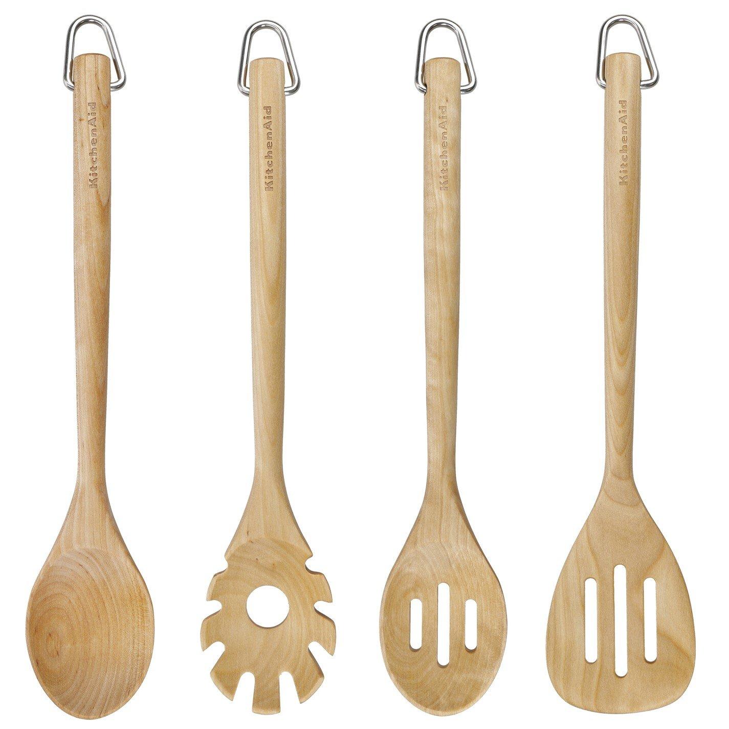Beechwood Effec - KitchenAid - 4pc Birchwood Tool Set - 1