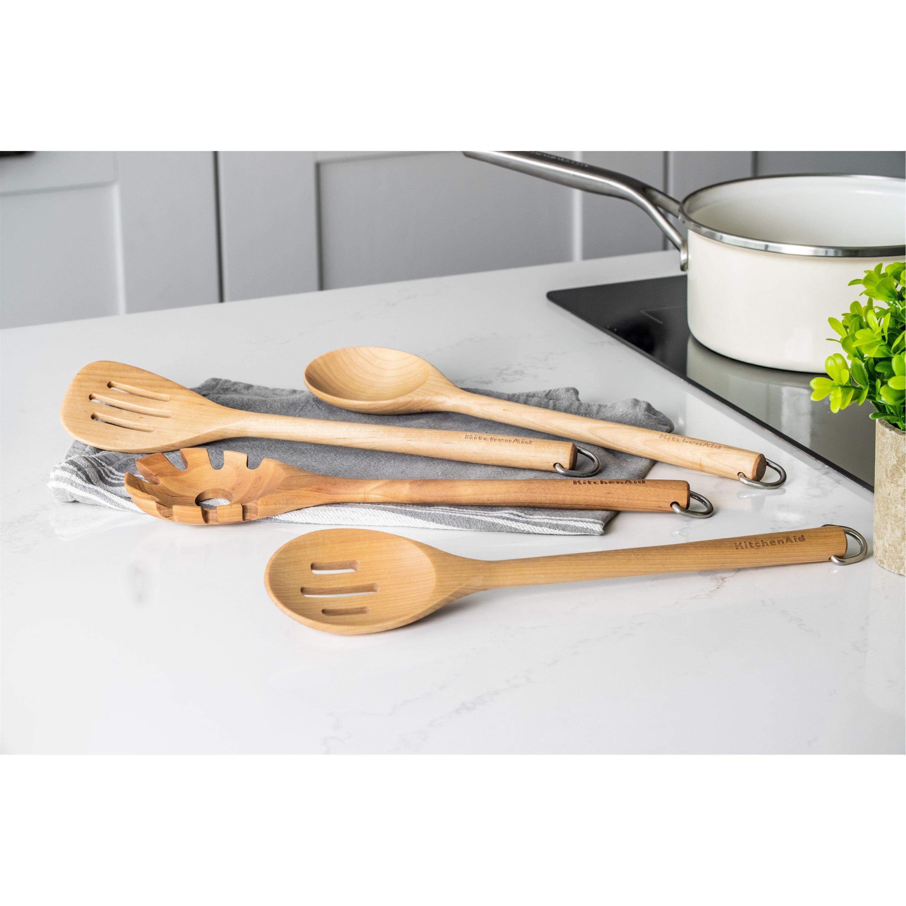 Beechwood Effec - KitchenAid - 4pc Birchwood Tool Set - 3