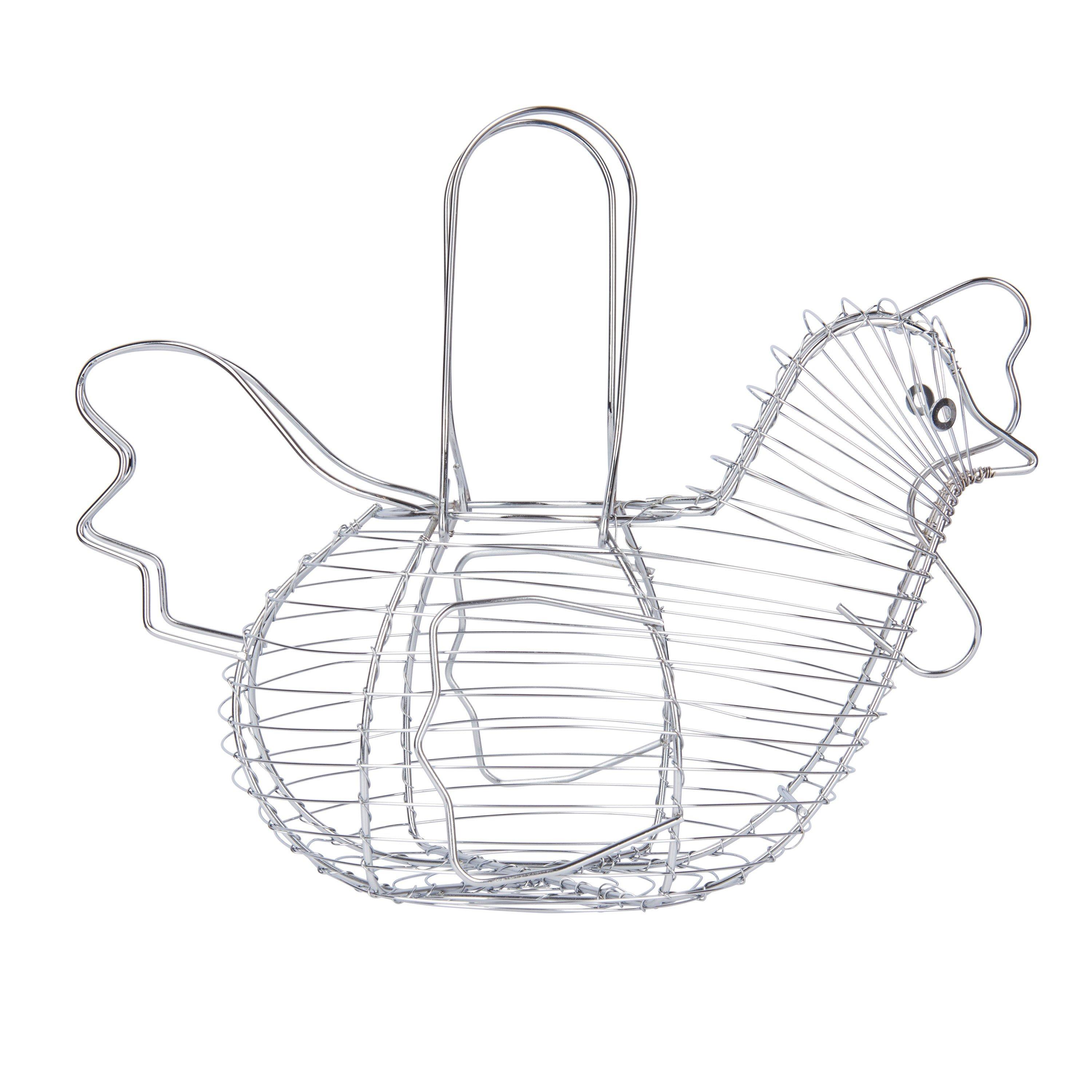 Silver - KitchenCraft - Chrome Plated Wire Large Basket - 1