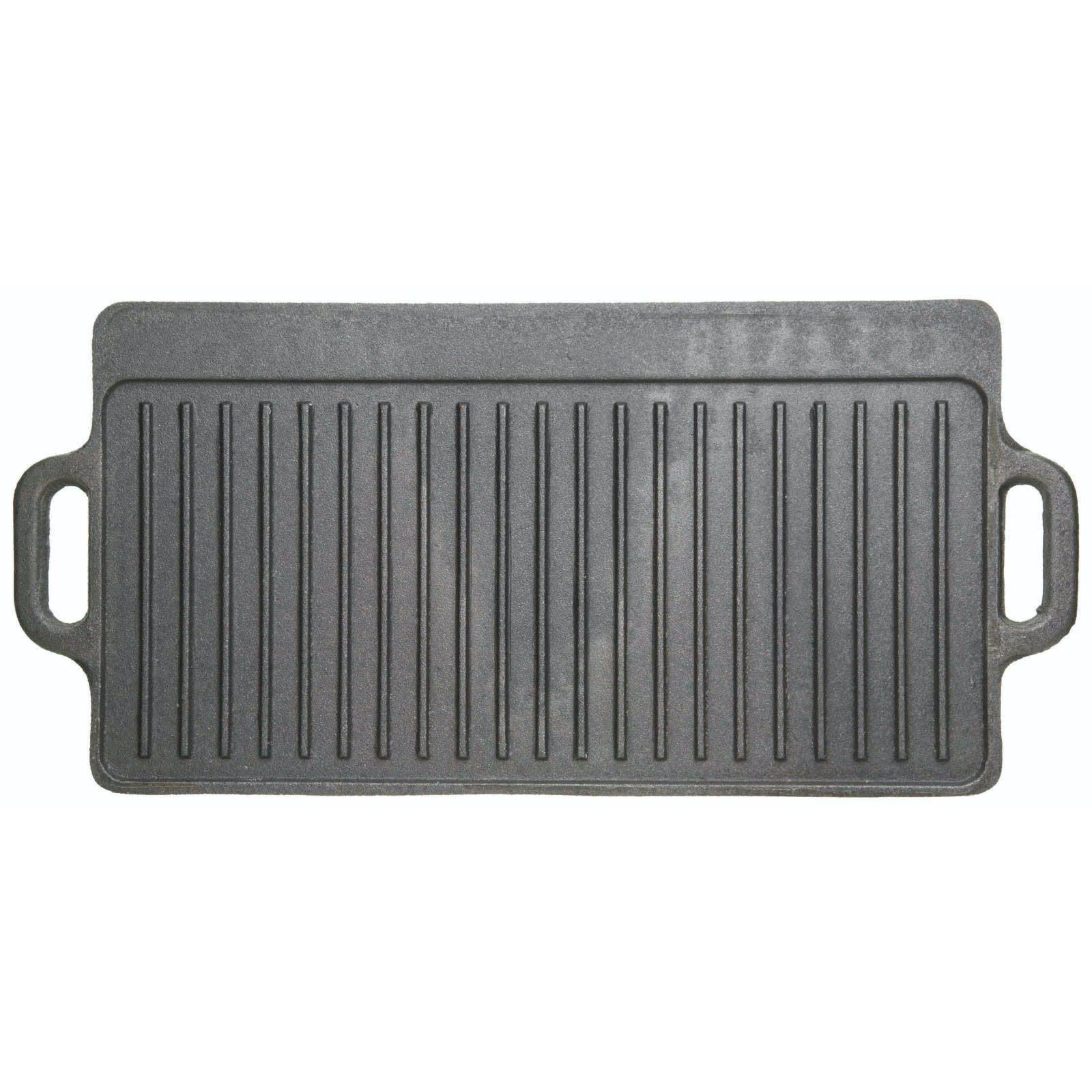 Kitchencraft  Deluxe Cast Iron Griddle - Grey - 45x23cm