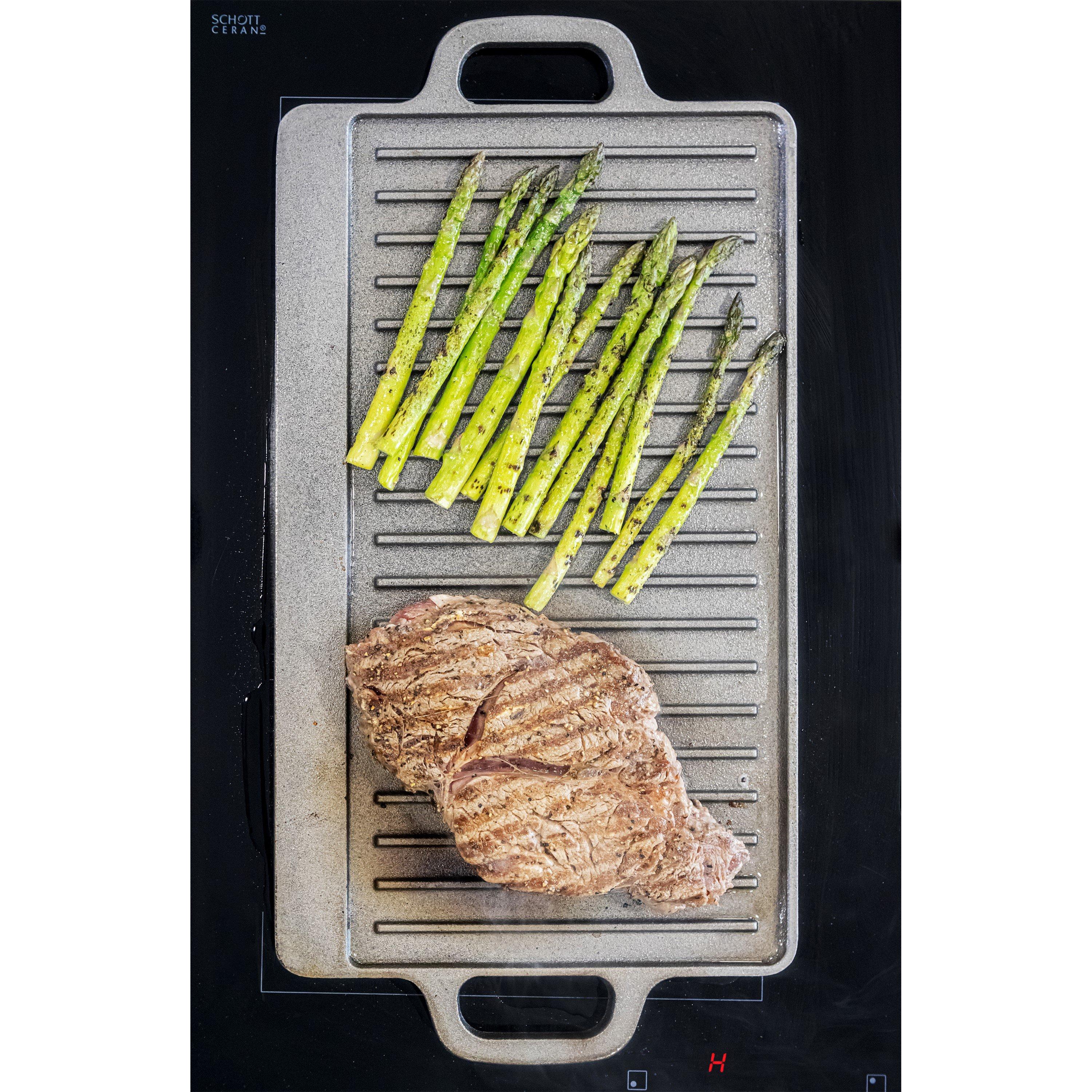 Grey - KitchenCraft - KitchenCraft Deluxe Cast Iron Griddle - 2