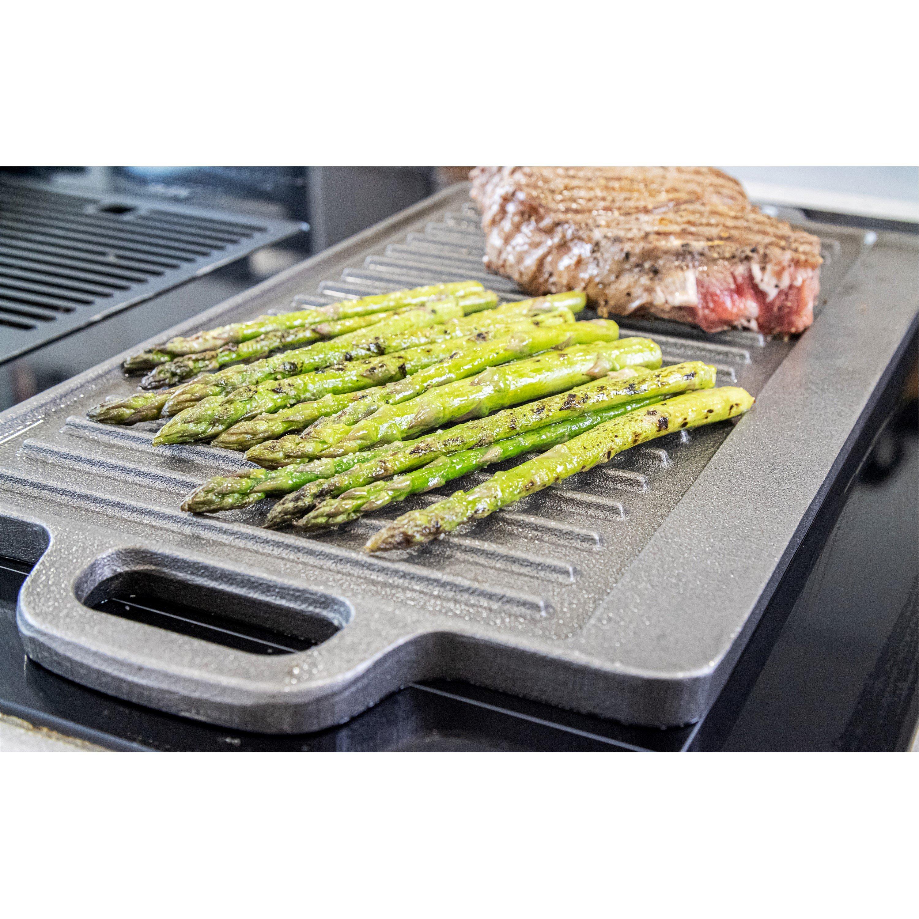 Grey - KitchenCraft - KitchenCraft Deluxe Cast Iron Griddle - 3