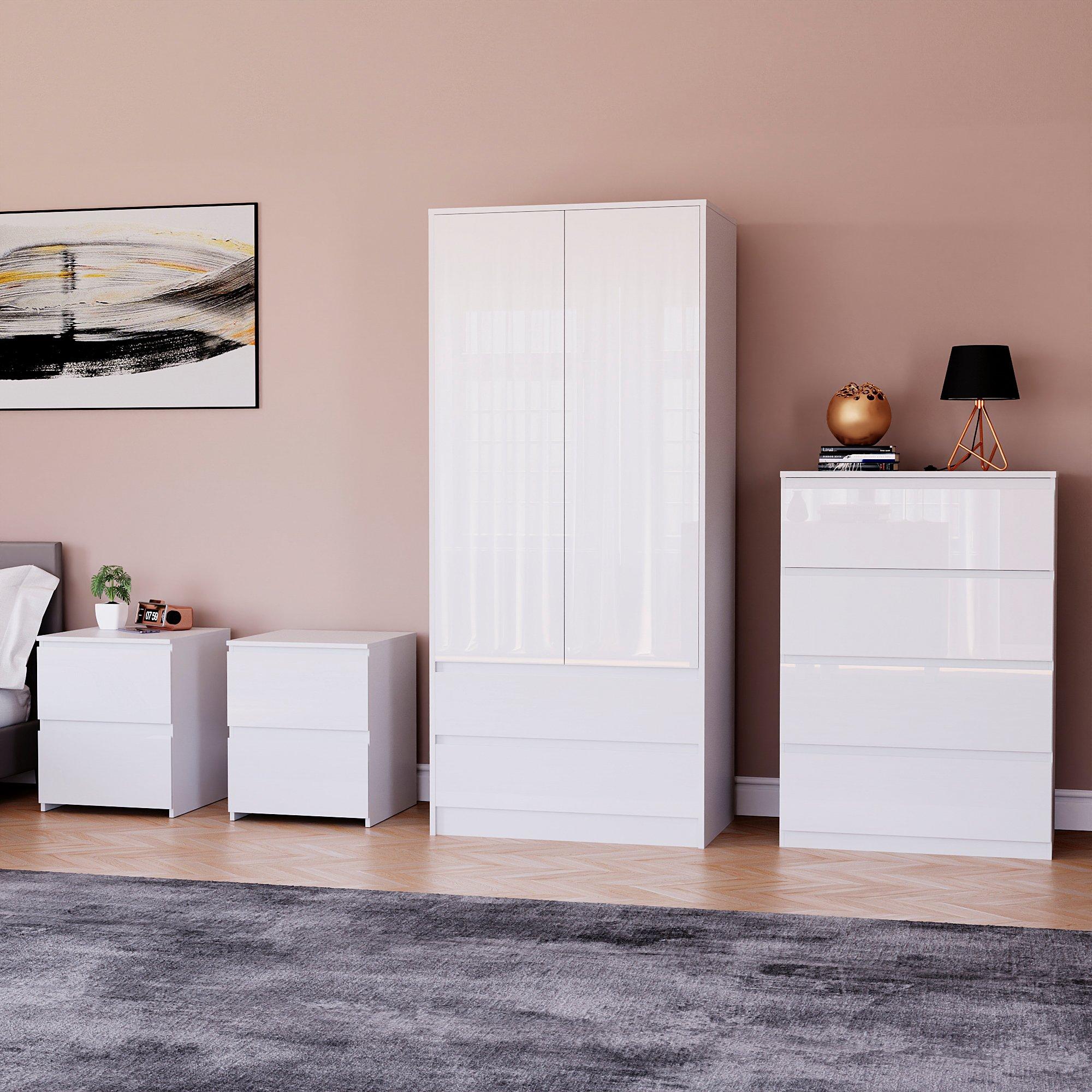 Lassic Vida Designs Glinton Gloss 4 Piece Bedroom Set 5