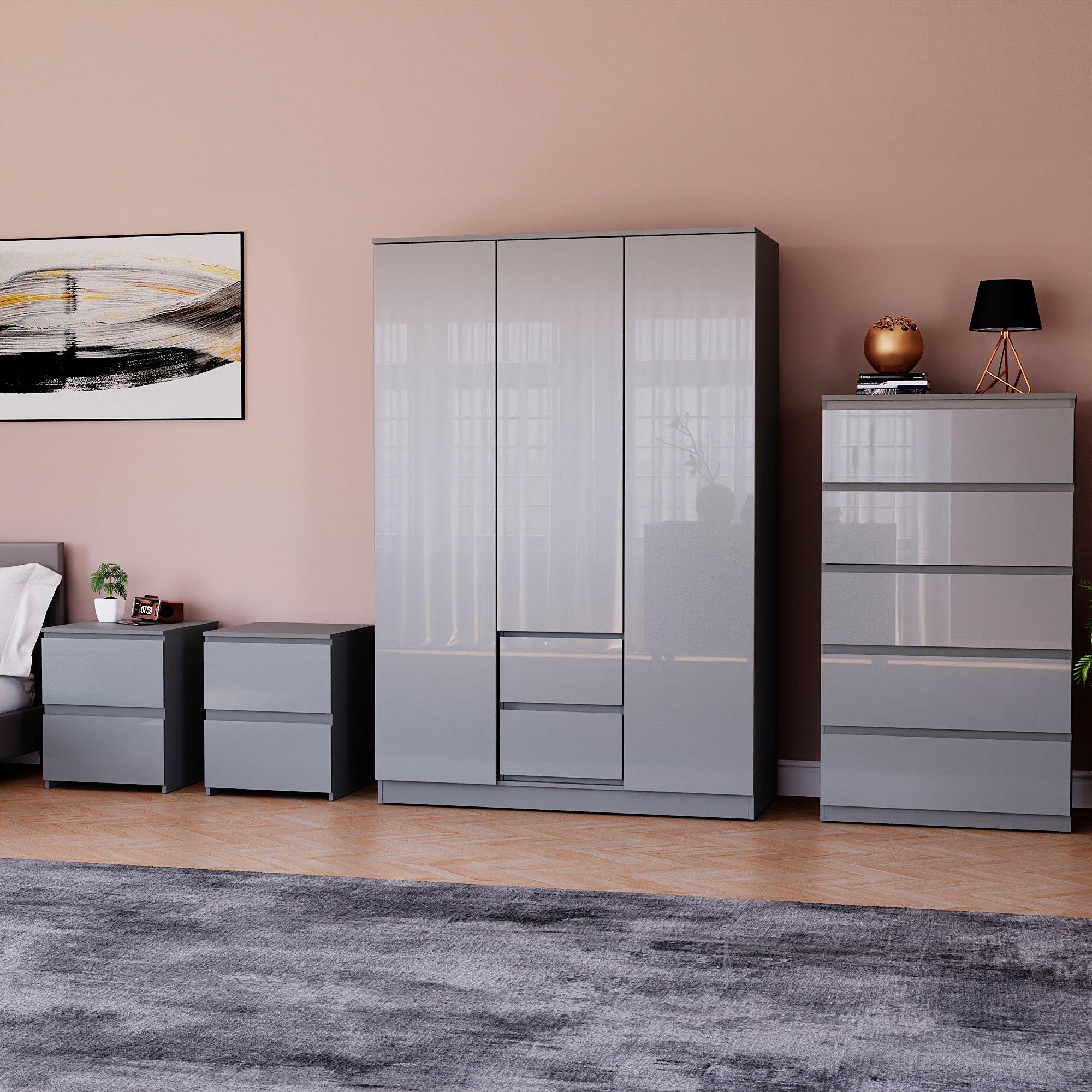 Glinton Gloss 4 Piece Bedroom Set 8