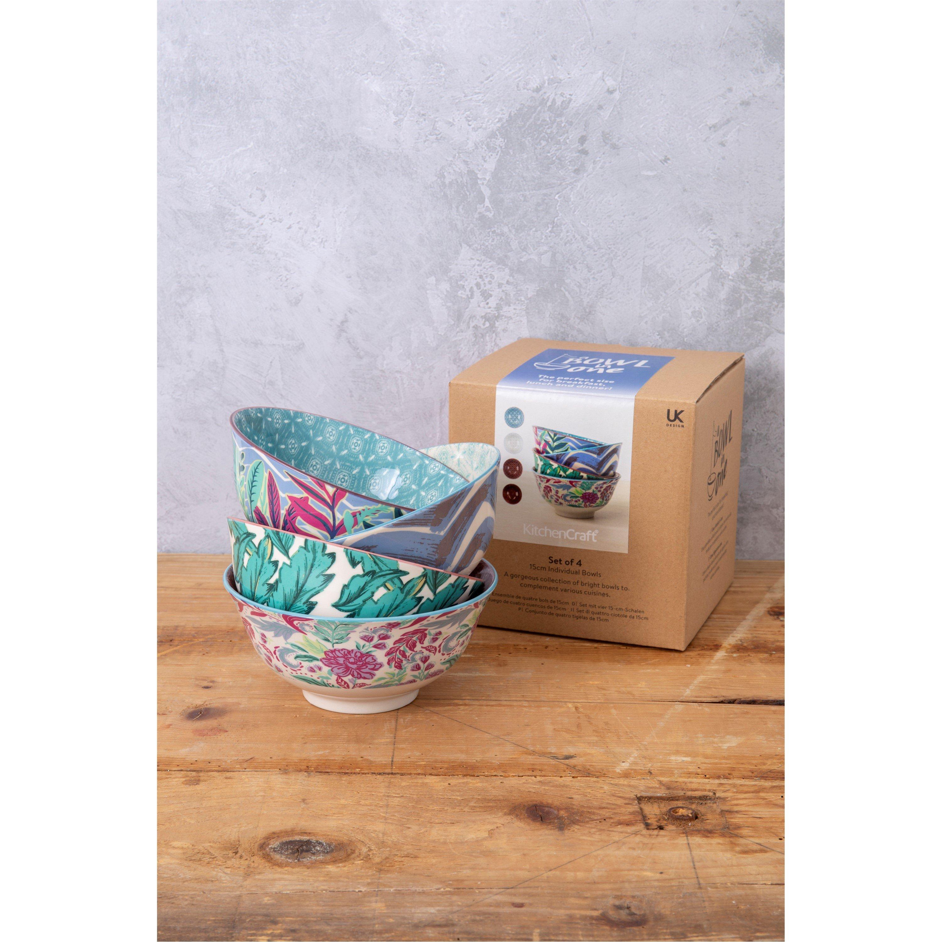 Assorted - KitchenCraft - KitchenCraft 4-Piece Ceramic Cereal / Dessert Bowl - 3