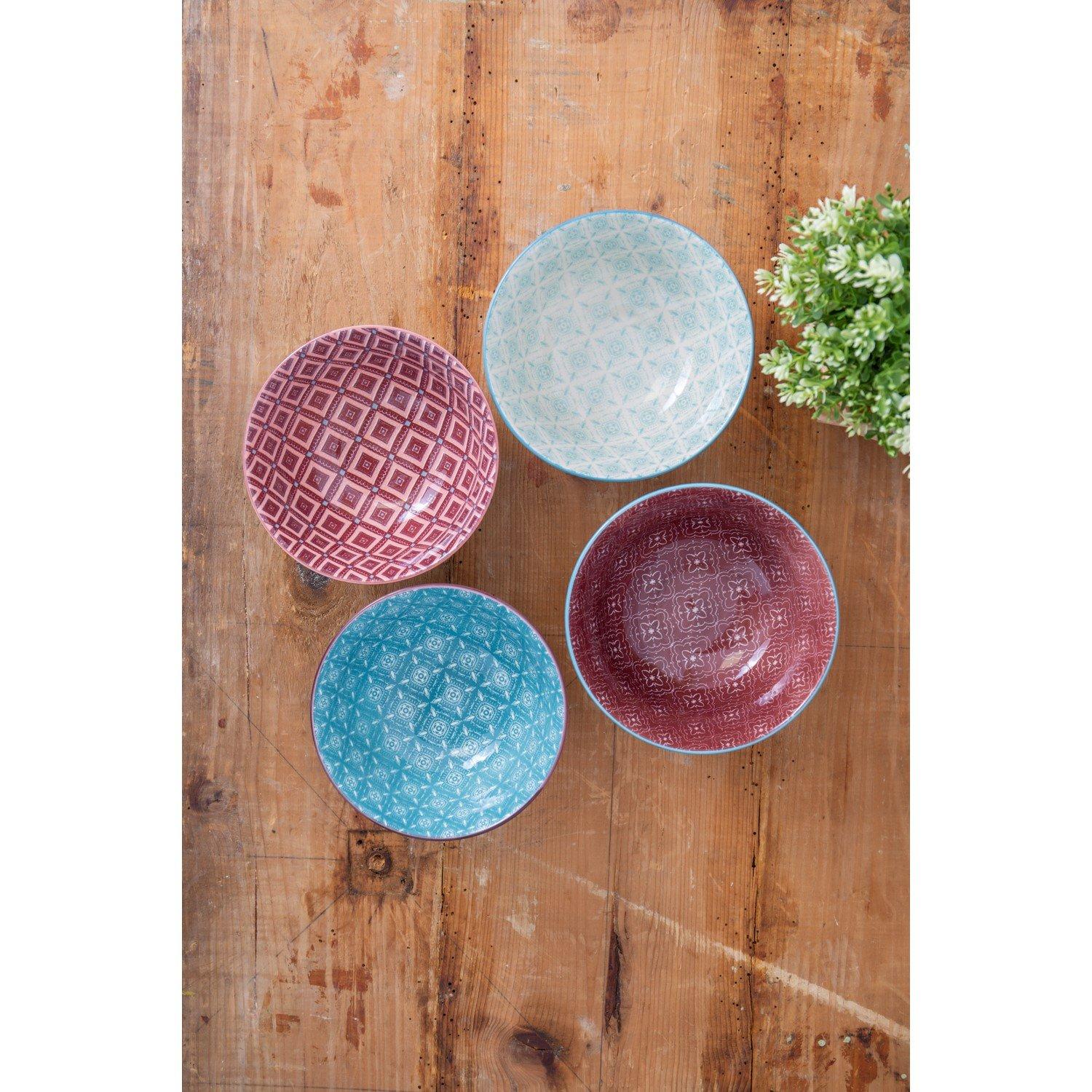 Assorted - KitchenCraft - KitchenCraft 4-Piece Ceramic Cereal / Dessert Bowl - 6