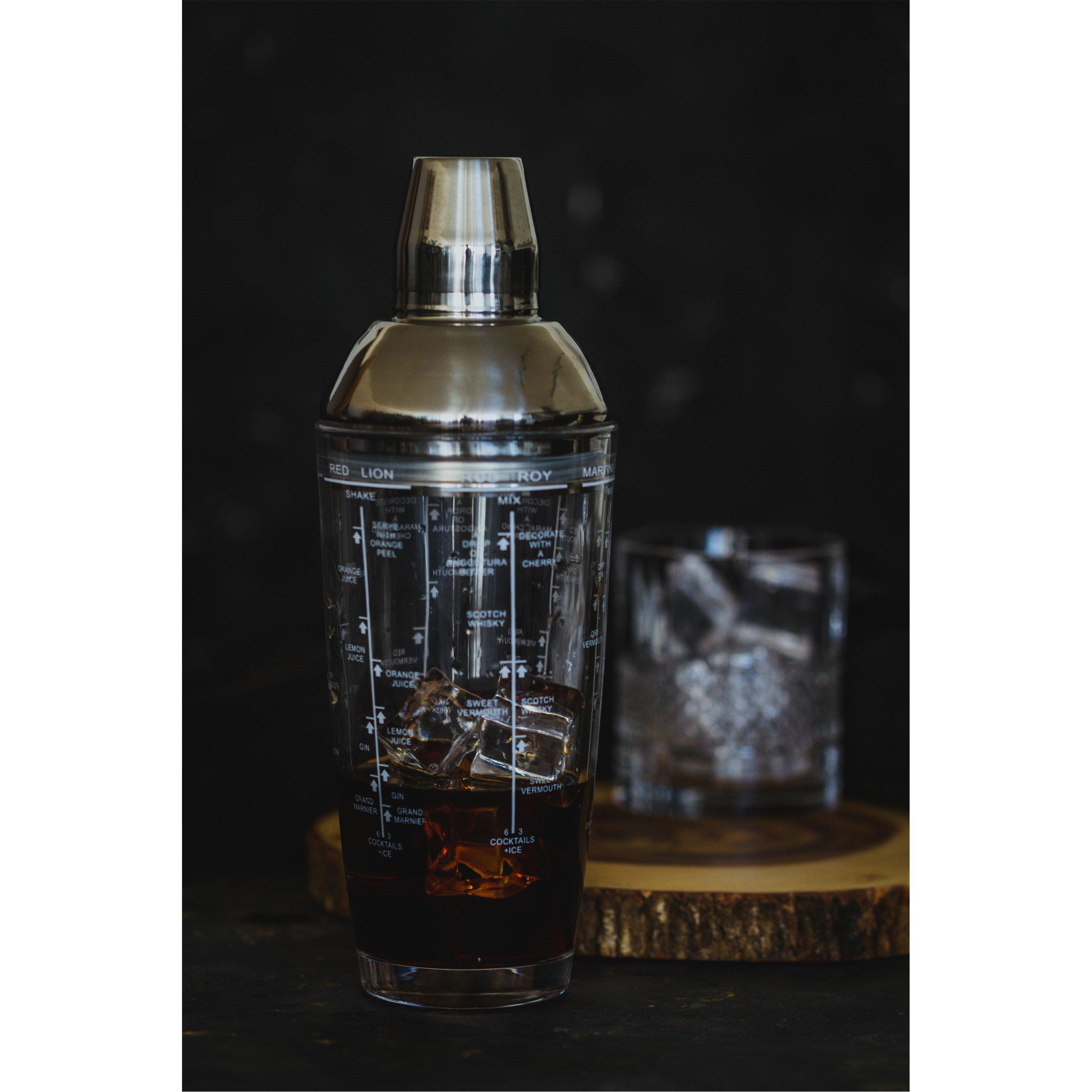 Clear - BarCraft - Glass Boston Cocktail Shaker - 2