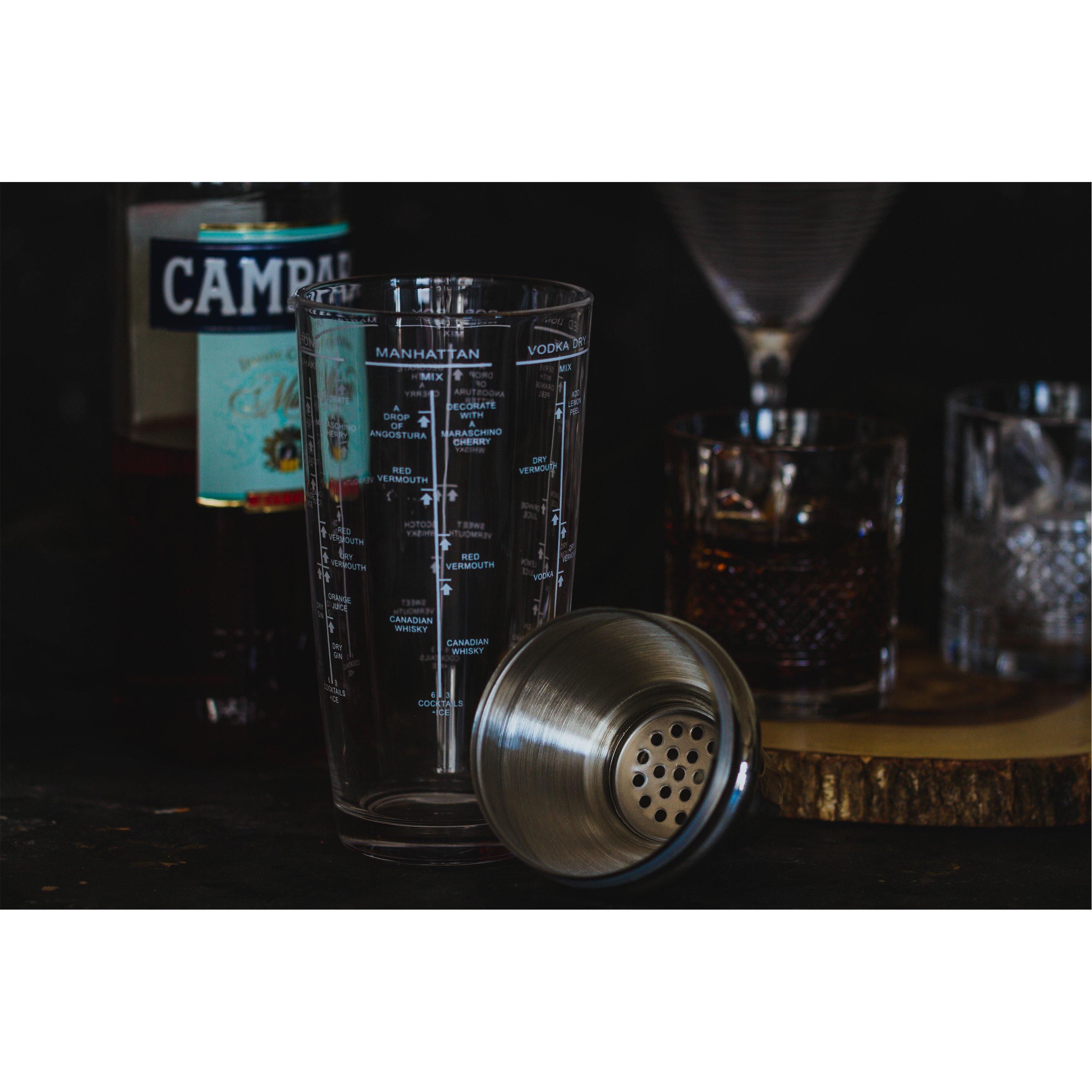 Clear - BarCraft - Glass Boston Cocktail Shaker - 3