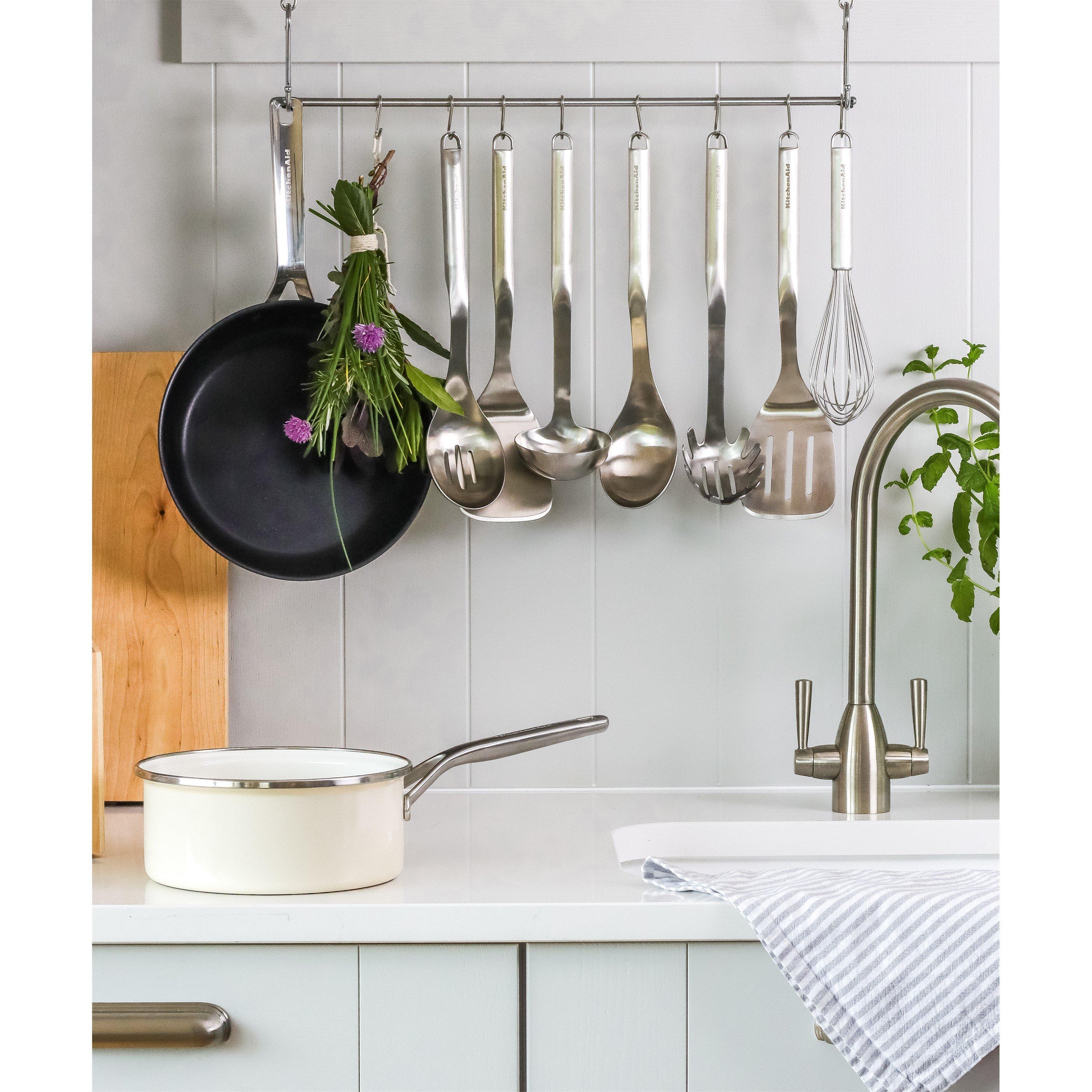 Silver - KitchenAid - Stainless Steel Slotted Food Turner - 3