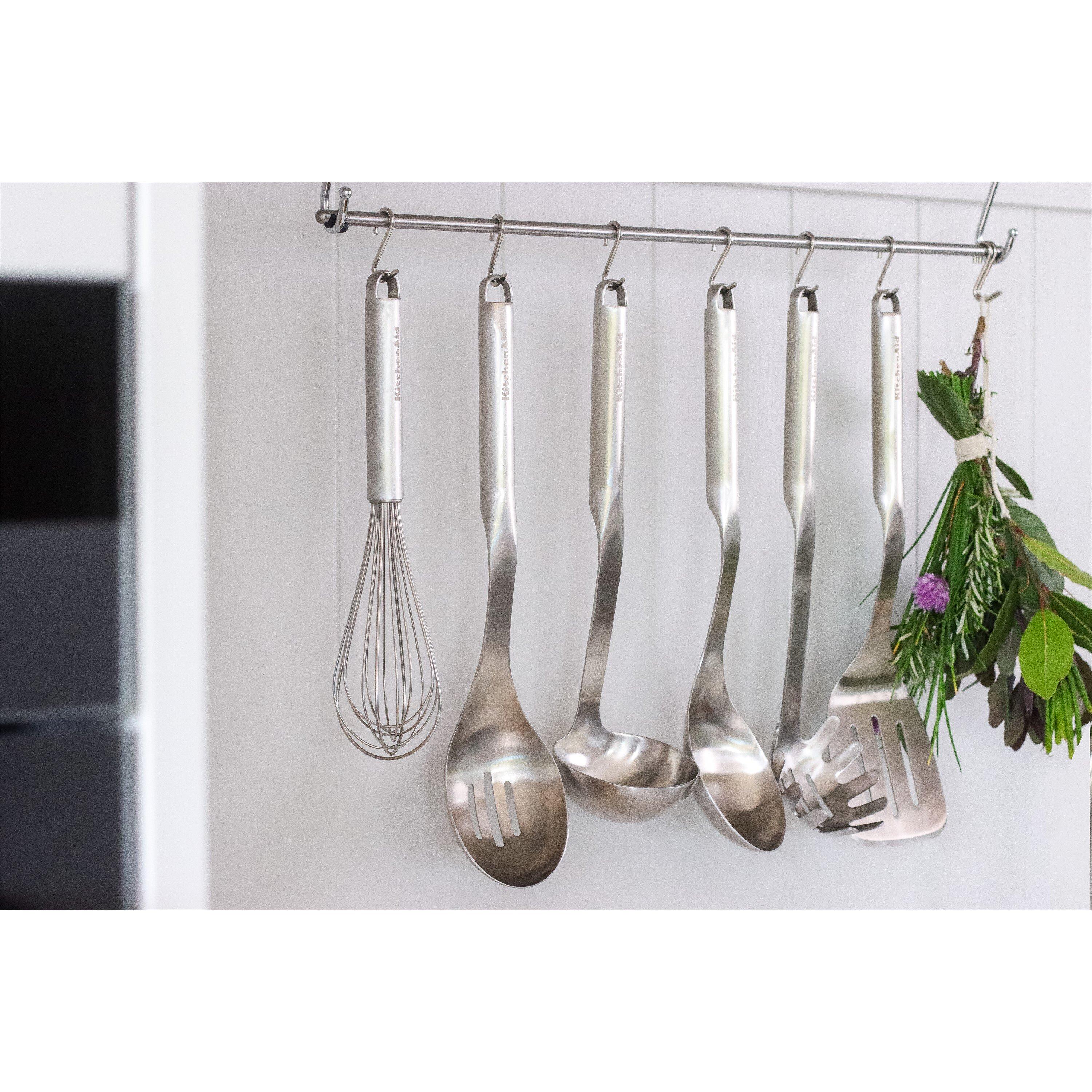 Silver - KitchenAid - KitchenAid Premium Stainless Steel Slotted Spoon - 2