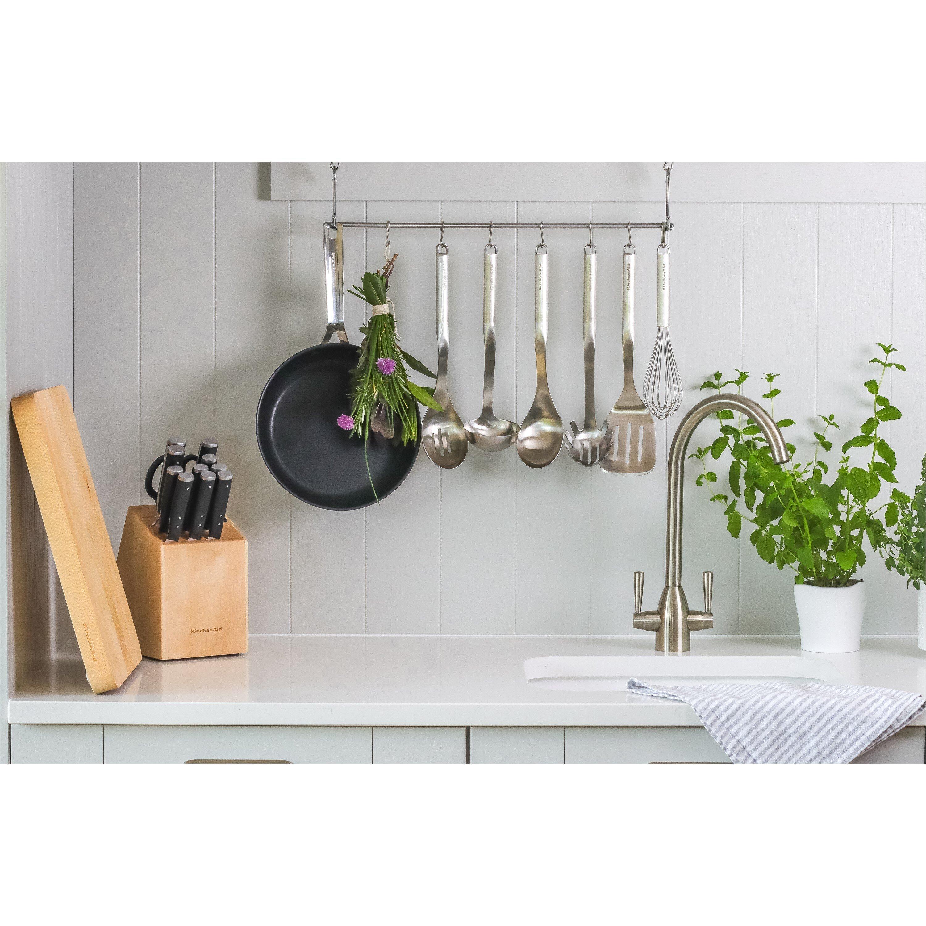 Silver - KitchenAid - KitchenAid Premium Stainless Steel Slotted Spoon - 3