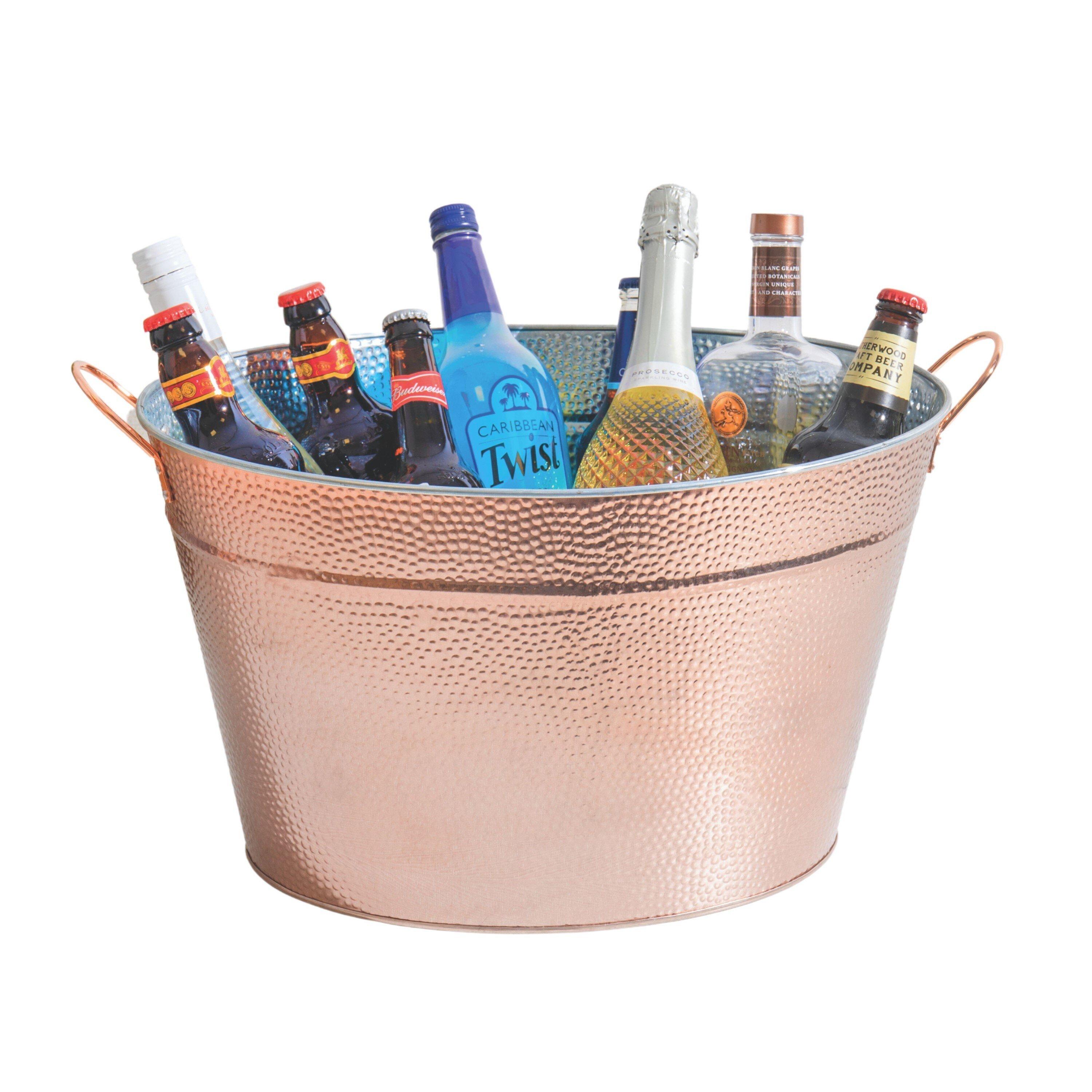 Copper - BarCraft - BarCraft Large Copper Champagne Bucket, Steel - 1