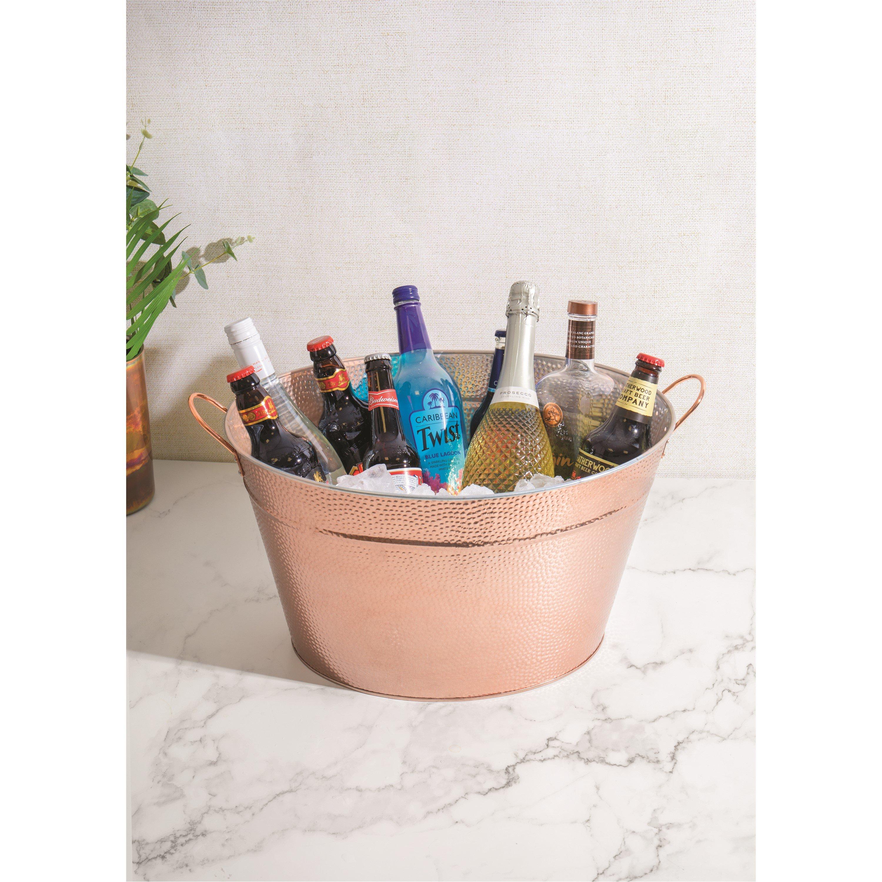Copper - BarCraft - Large Copper Champagne Bucket, Steel - 3