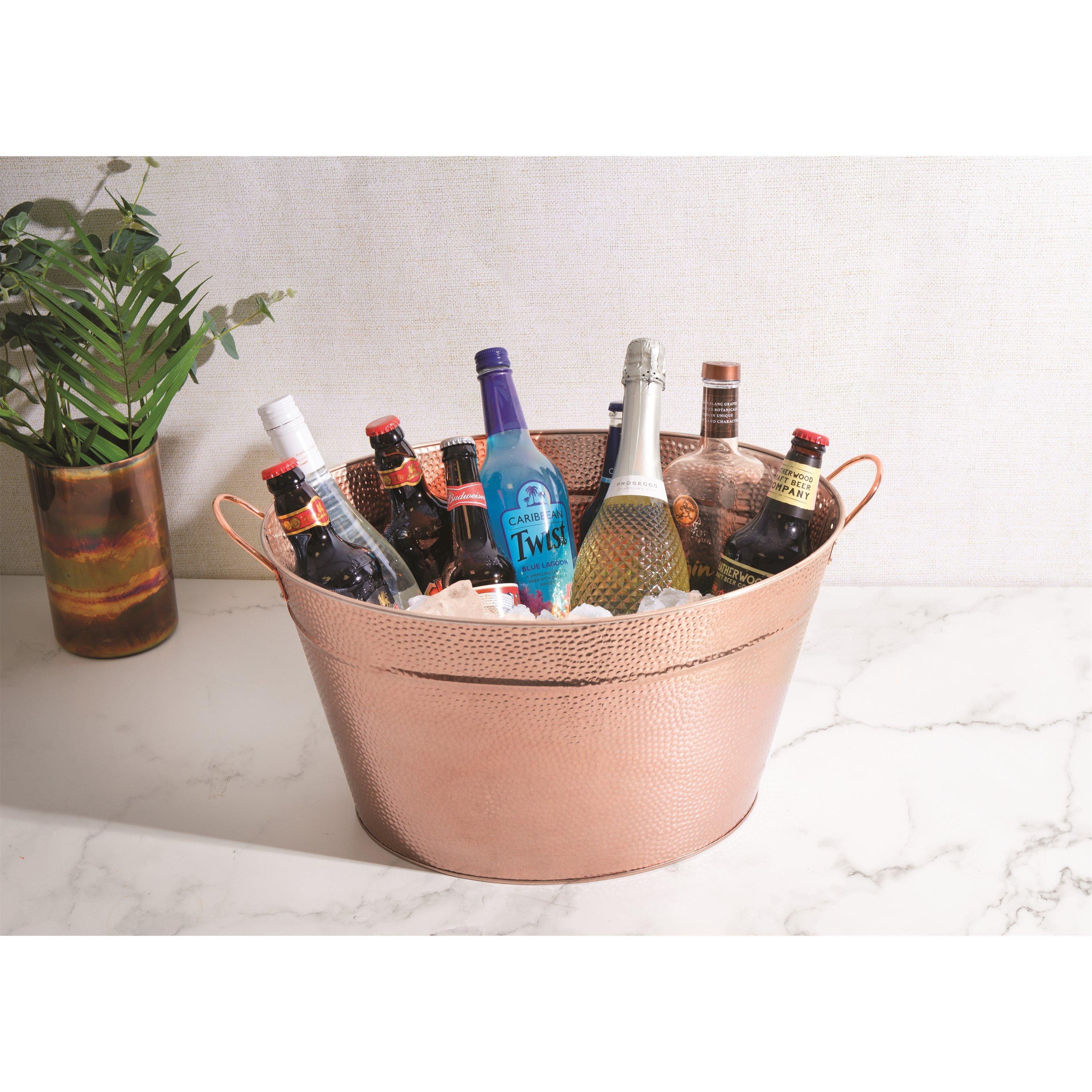 Copper - BarCraft - Large Copper Champagne Bucket, Steel - 4