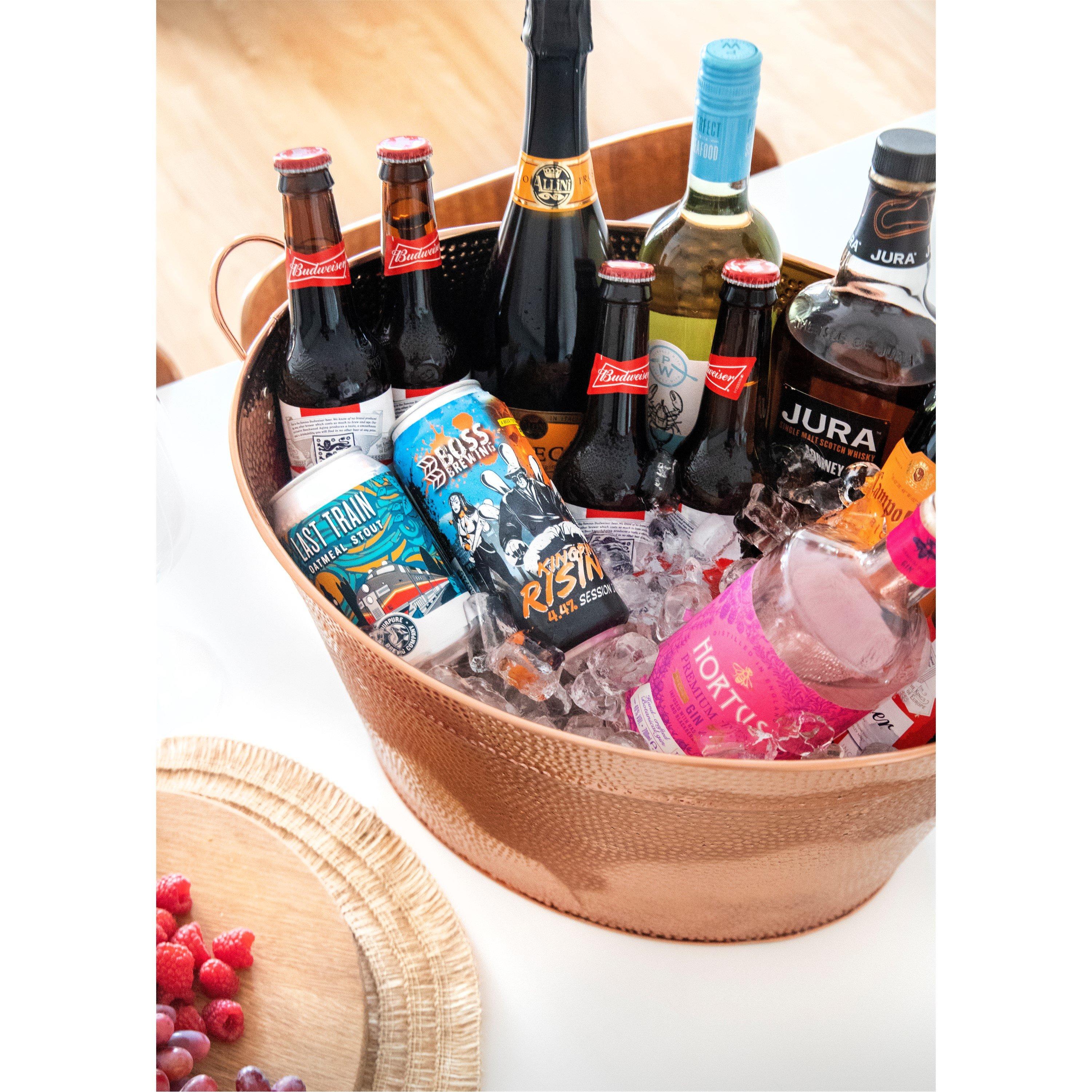 Copper - BarCraft - Large Copper Champagne Bucket, Steel - 5