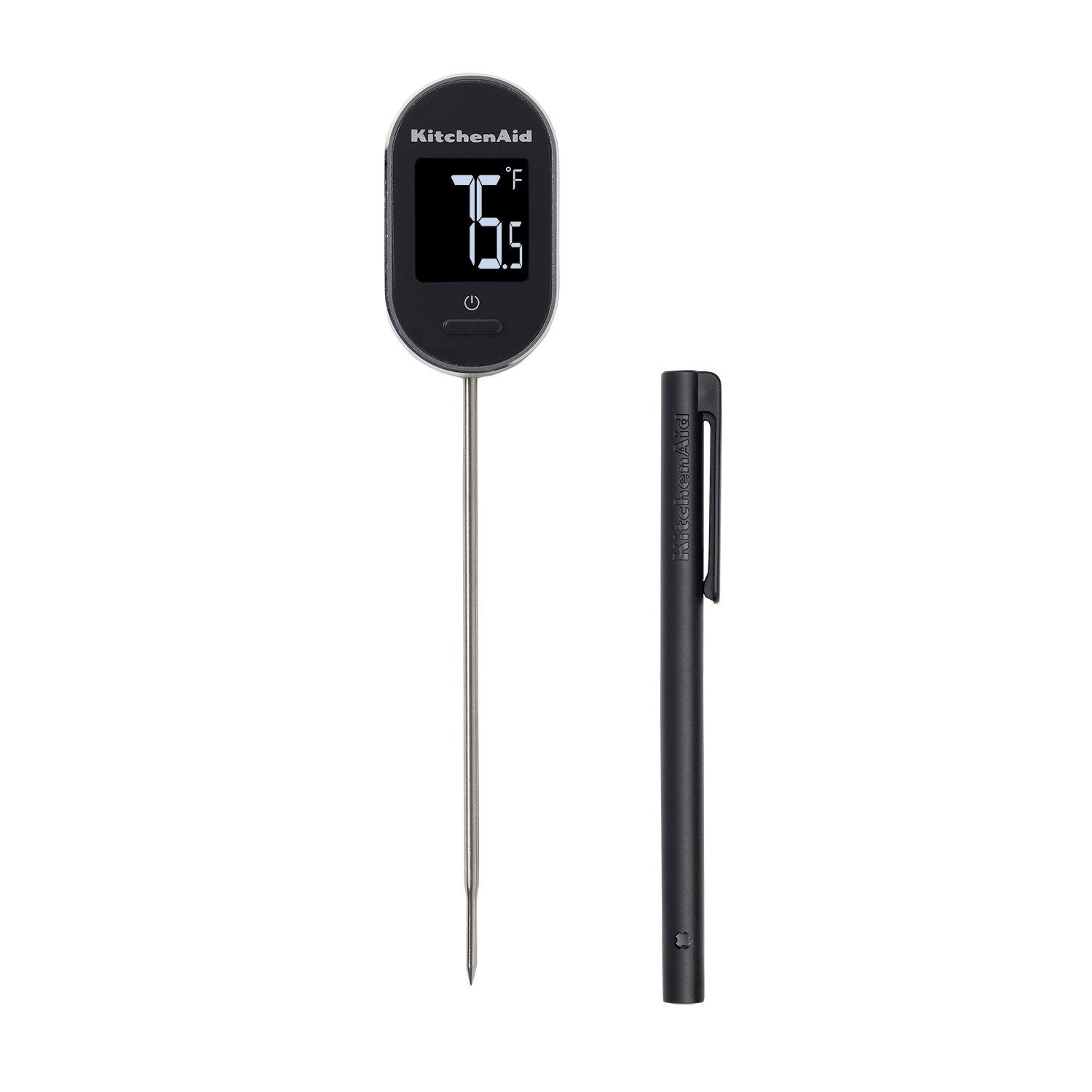 Black - KitchenAid - KitchenAid Pivoting Digital Kitchen Thermometer - 1