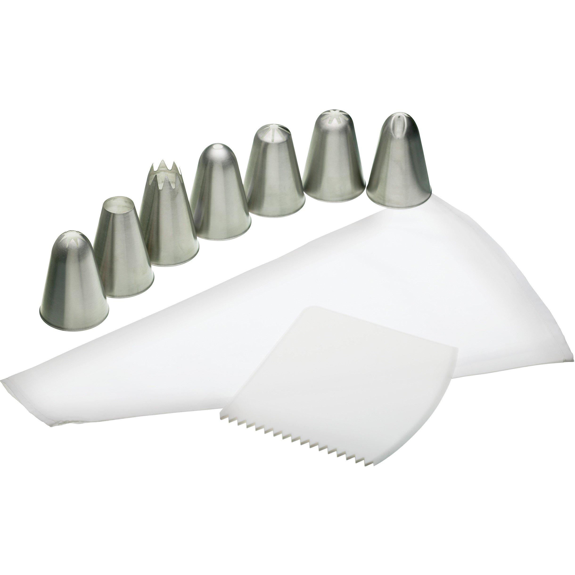 Silver - KitchenCraft - Sweetly Does It 9 Piece Icing Set - 1