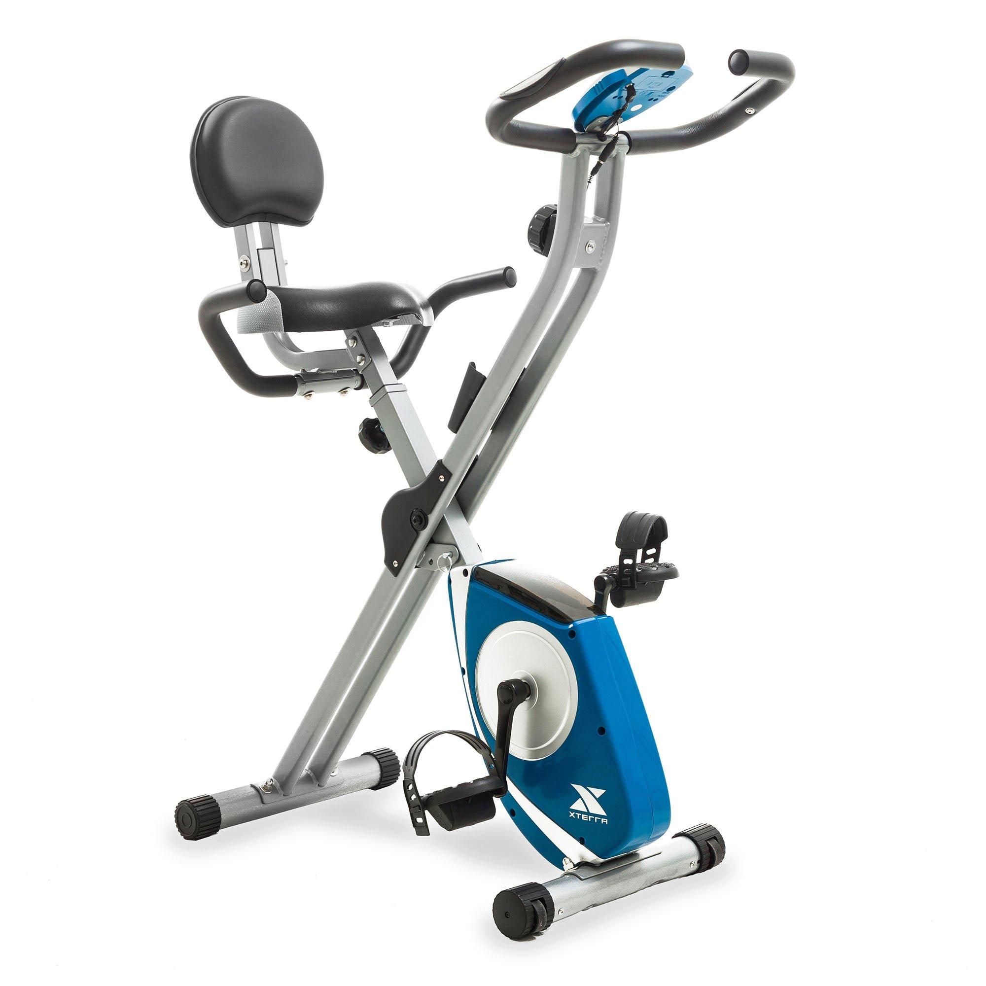 Silver - Xterra Fitness - FB350 Folding Exercise Bike - 2