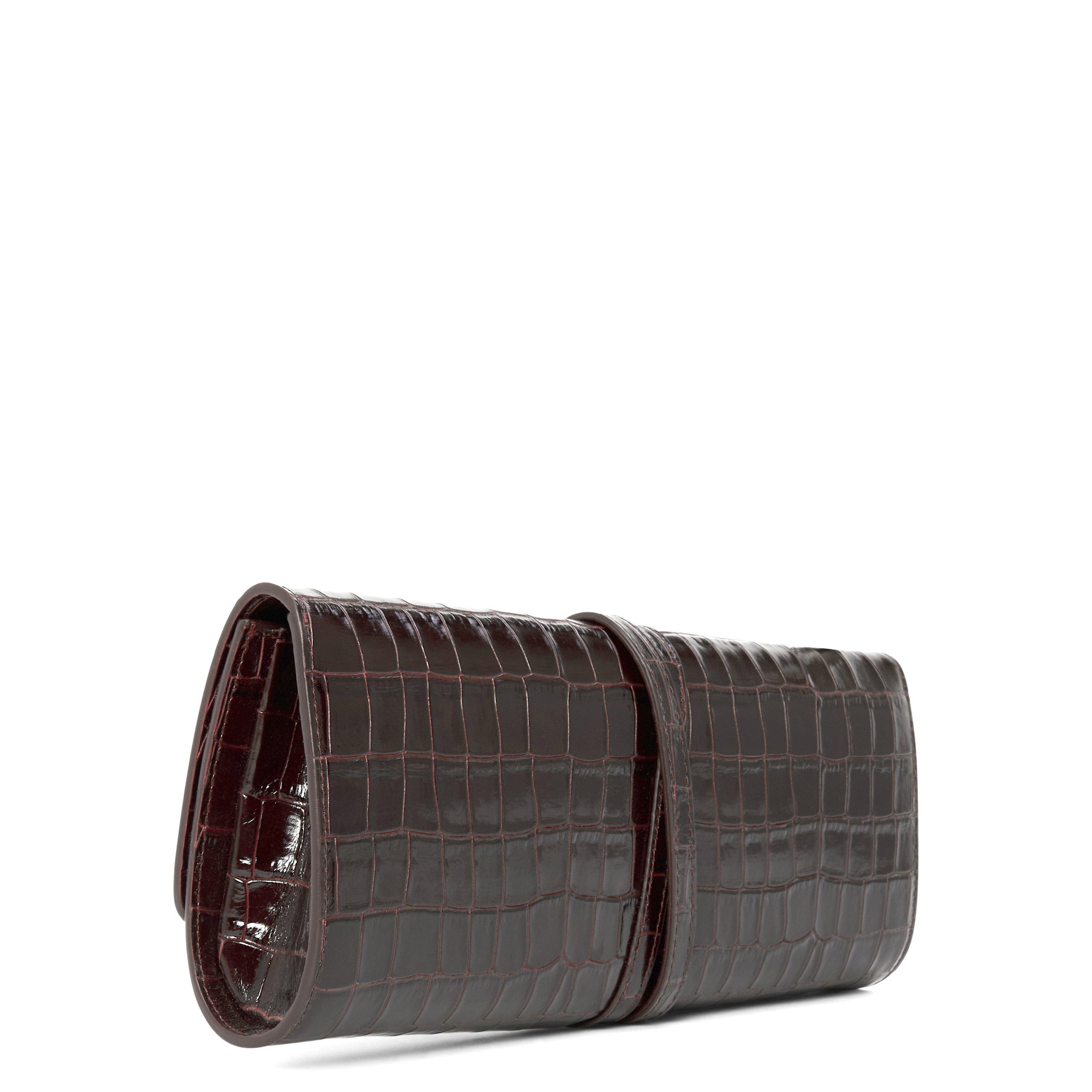 BURGUNDY - Liffner - BELTED CROCCLUTCH - 2