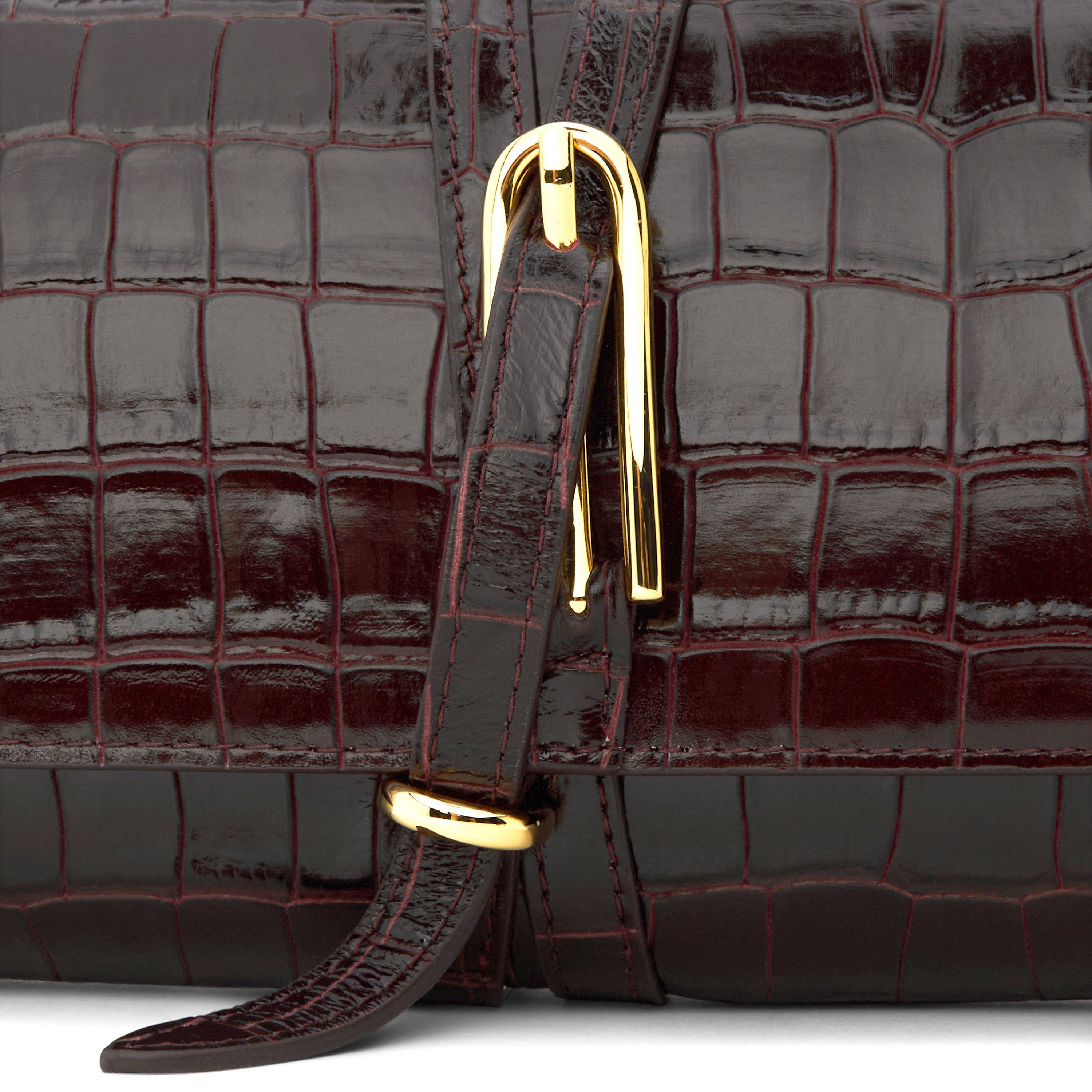 BURGUNDY - Liffner - BELTED CROCCLUTCH - 3