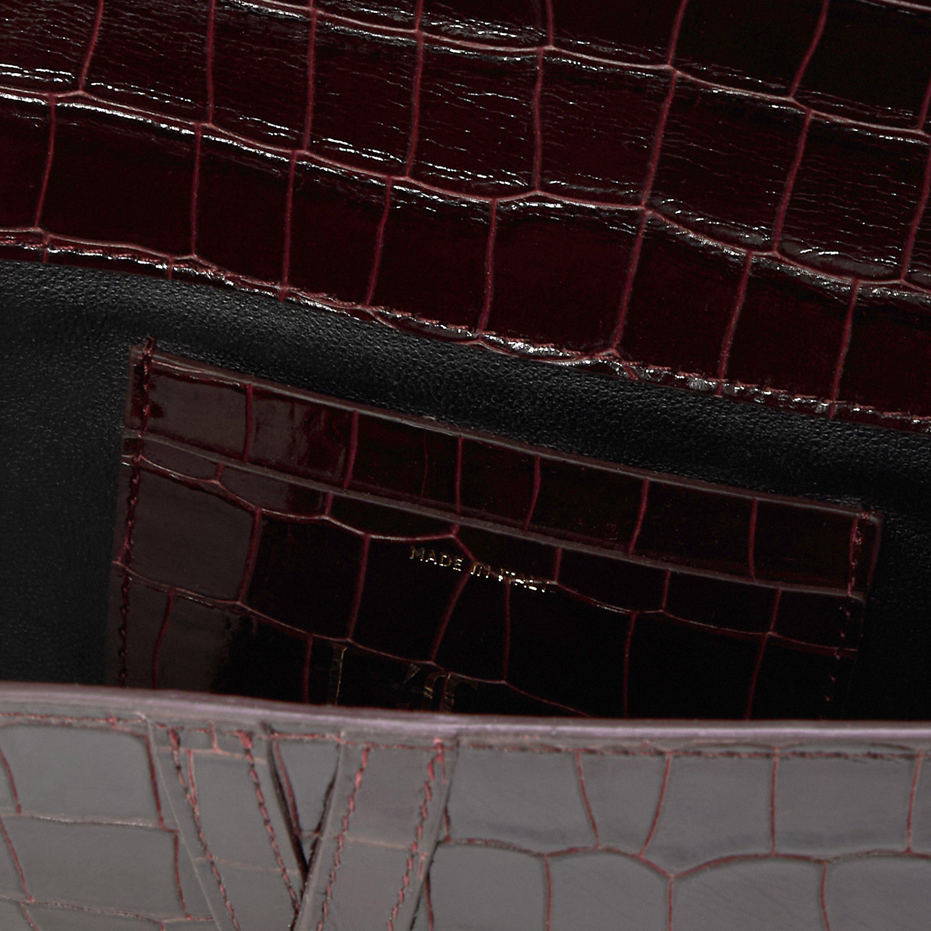BURGUNDY - Liffner - BELTED CROCCLUTCH - 4