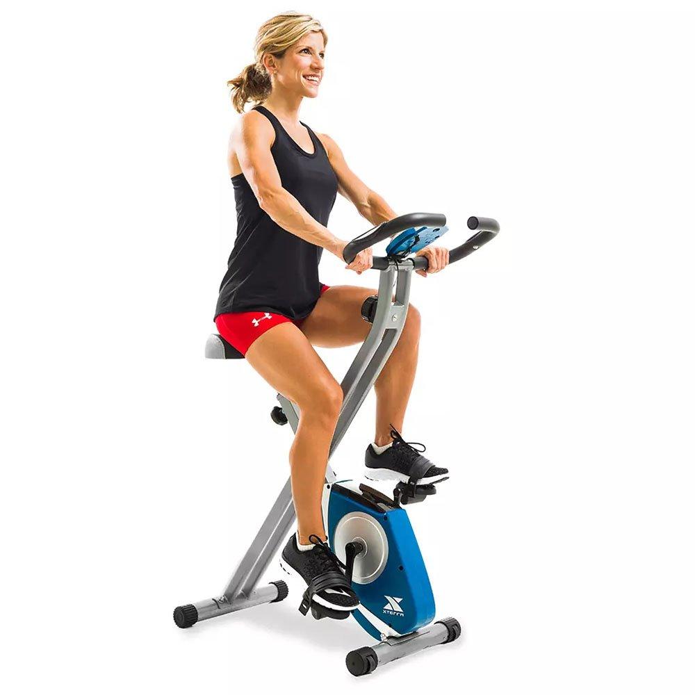 Silver - Xterra Fitness - FB150 Folding Exercise Bike - 6